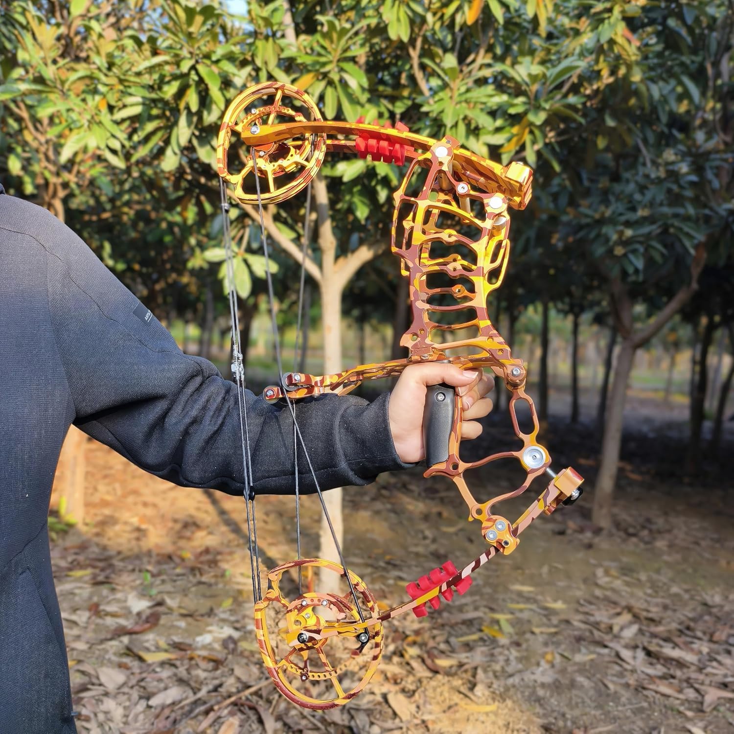 Steel Ball Compound Kit Dual-Purpose Compound Bow, Draw Weight 40-60lbs Adjustable, Short-Axis Compound Bow,Left/Right Hand Avalible