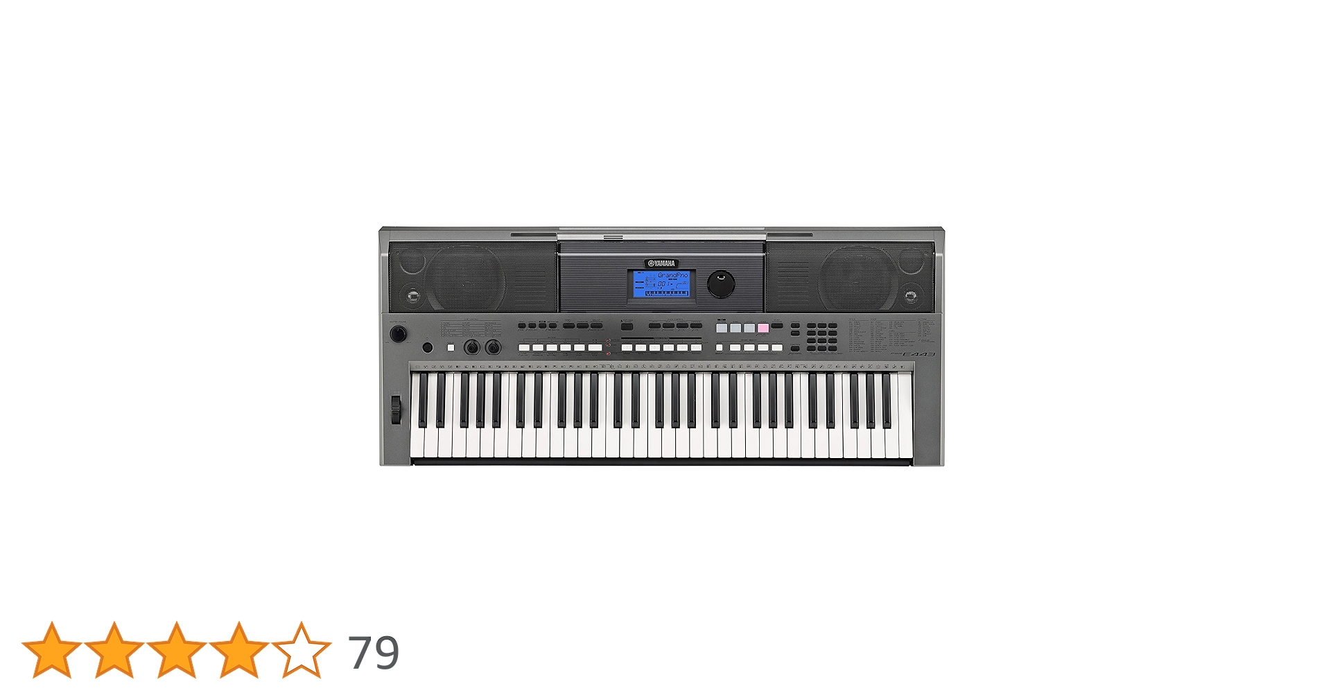 Yamaha PSR-E443 61-Key Touch Response Keyboard with 731 Natural