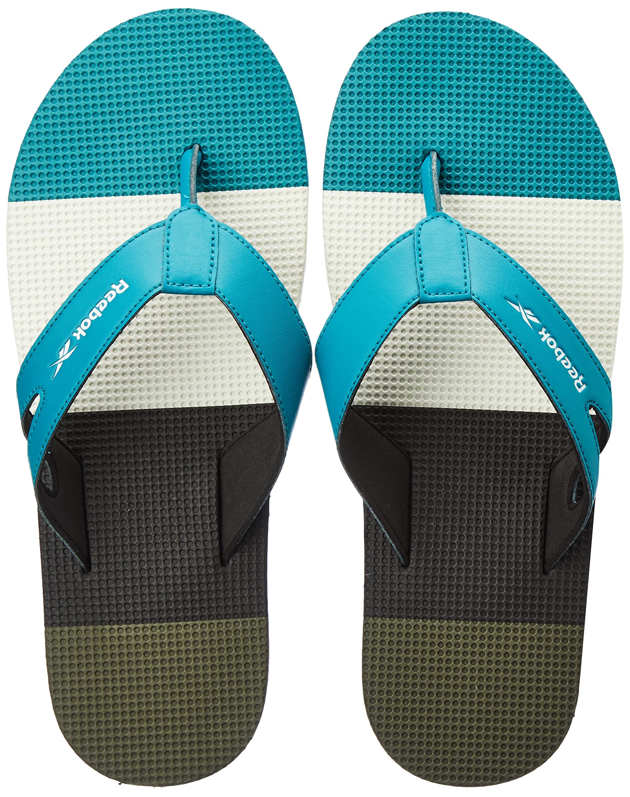 Reebok Men Textile/Synthetic JK FLIP PRO Swim Flip Flop SEA PORT TEAL/WHITE/BLACK/ARMY GRE UK-10 (B09N739MDL) Amazon Price History, Amazon Price Tracker