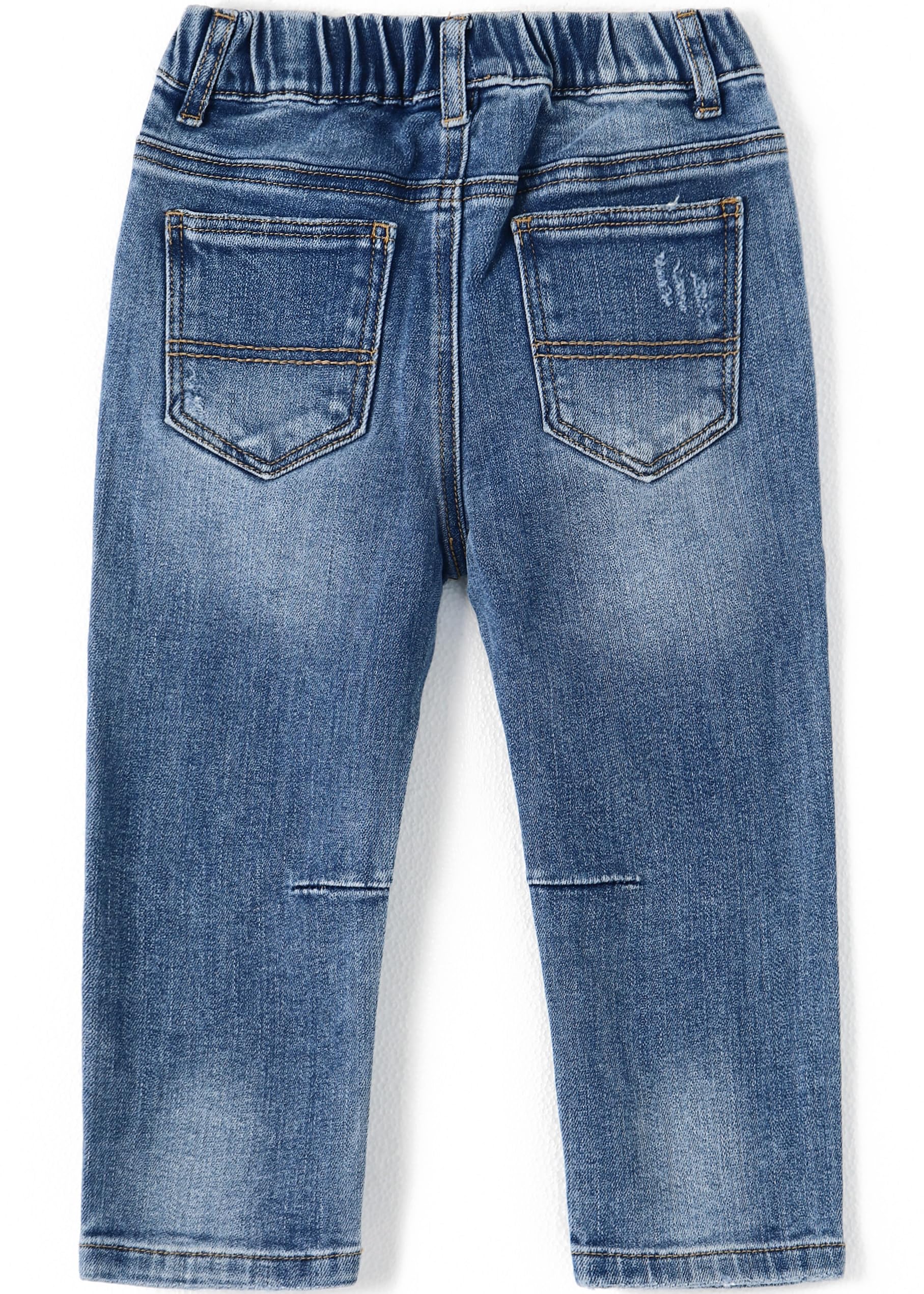 KIDSCOOL SPACE Pantalón Vaquero con Volantes y Cinturilla elástica para niña