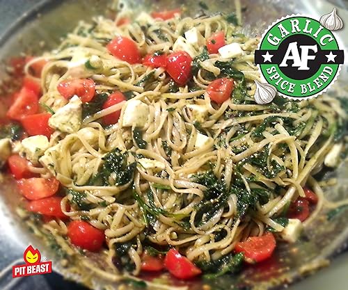 Miniatura 7 de Pit Beast Ajo AF - Condimento para barbacoa de ajo, sal y pimienta | Mezcla de especias de sabor extremo a ajo para todo uso | Pollo, pasta,