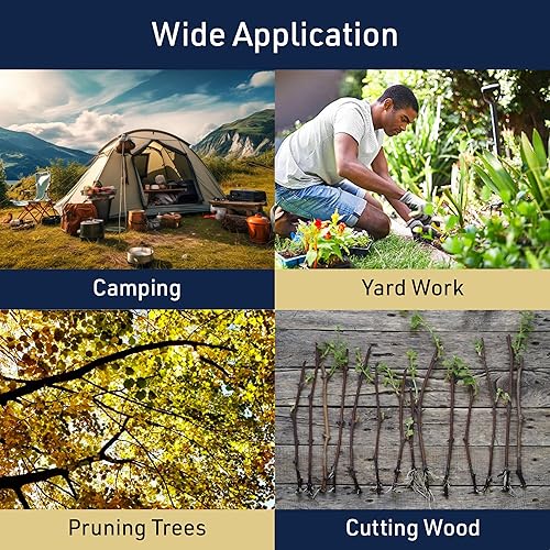 Miniatura 4 de Kings County Tools Sierra de podar plegable | Dientes de corte rápido estilo japonés | Hoja de 10 pulgadas de largo 12 pulgadas cuando está plegada