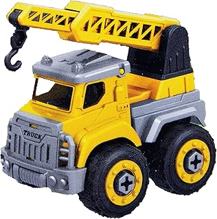 Plastic Crane Truck Toy for Kids Ages 3+Realistic Design with Working Crane Arm Durable & Safe for Indoor Outdoor Play for Young Builders and Little Construction Enthusiasts