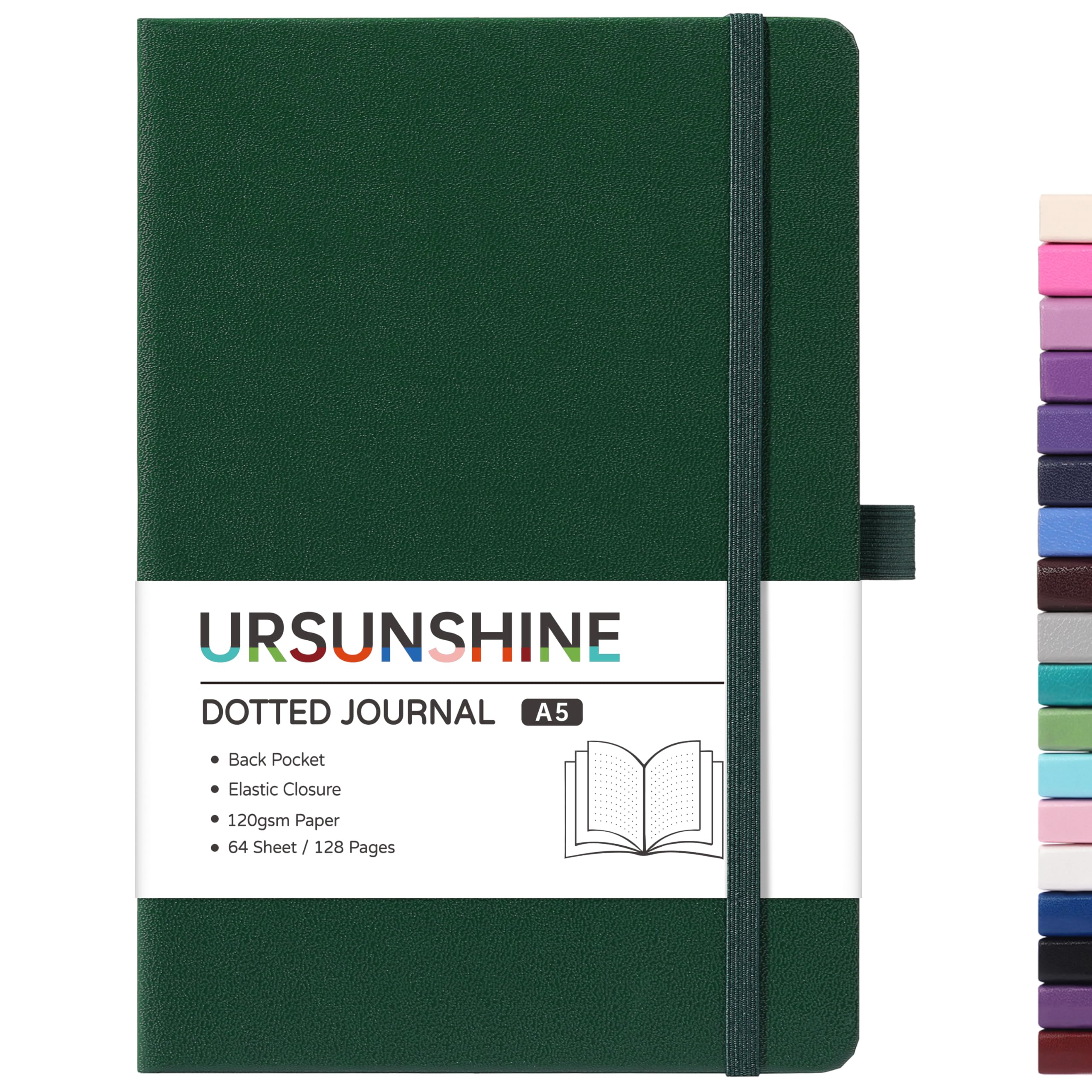 Amazon.com : Dotted Journal/Notebook - Dot Grid Hard Cover Notebook ...