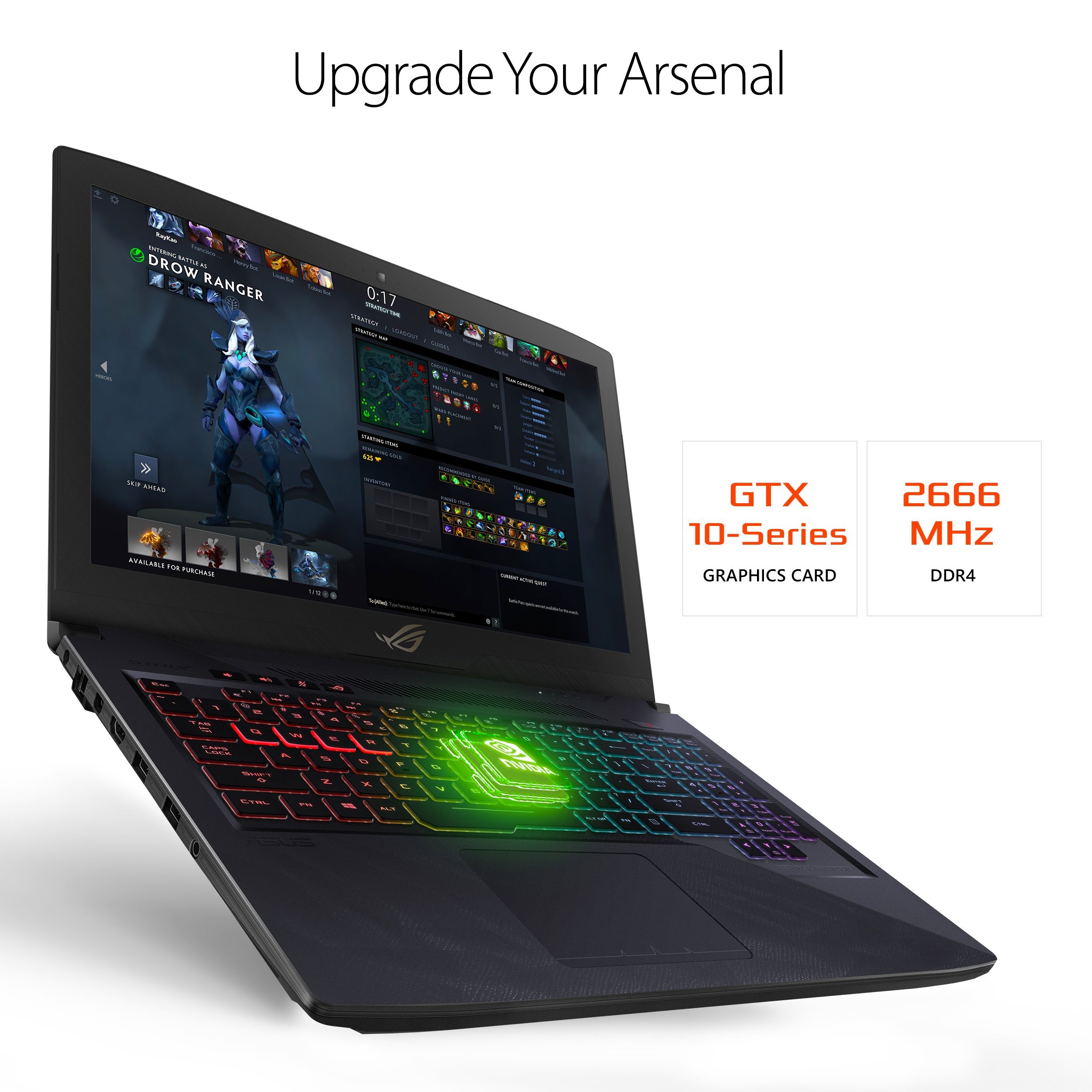 Amazon.com: ASUS ROG Strix Hero Edition 15.6in Gaming Laptop, 8th 