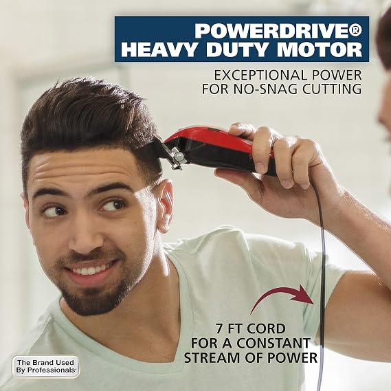 Wahl USA Clip N Trim 2 in 1 Corded Hair Clipper with Pop Up Trimmer Kit, The Perfect Hair Clippers for Mens Haircuts and Long Beard Touch Up Grooming 79900-1501P