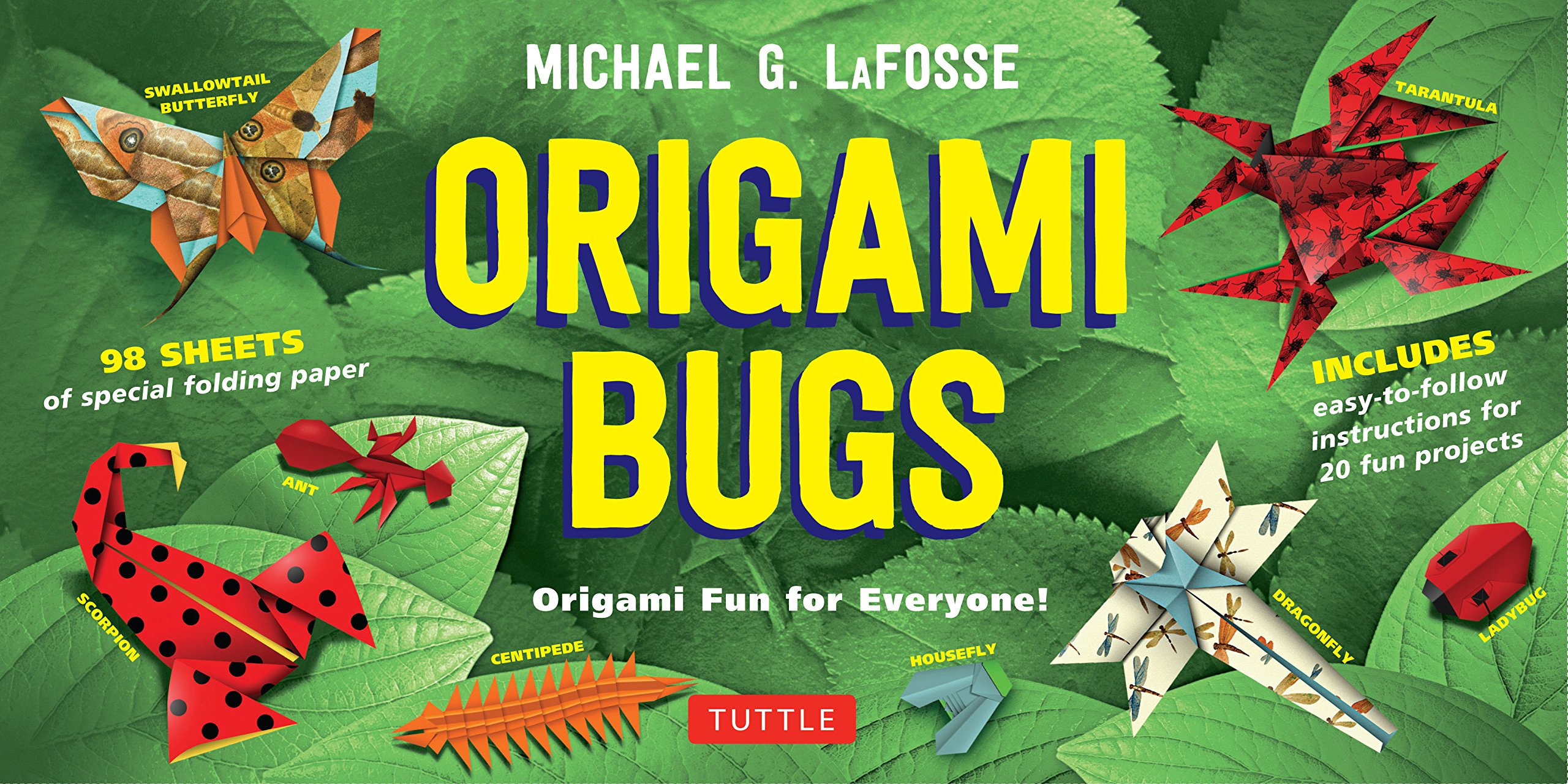 Origami Bugs Kit: Origami Fun for Everyone!: Origami Fun for Everyone!: Kit with 2 Origami Books, 20 Fun Projects and 98 Origami Papers: Great for Both Kids and Adults