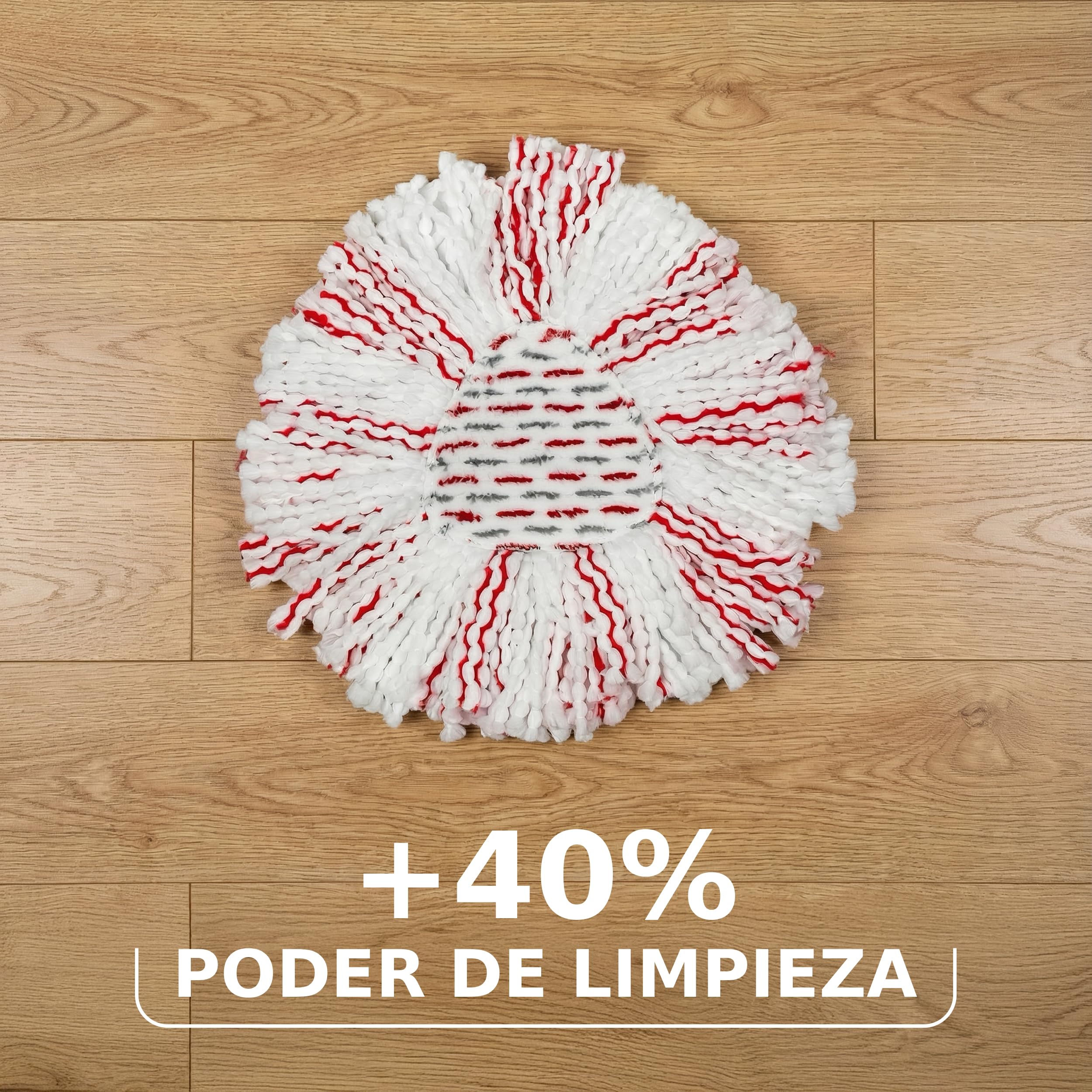 Set de fregona y Cubo Vileda Turbo Deep Clean con escurridor Giratorio Activado por Pedal | Palo telescópico de 65 a 131 cm | Cabezal de Microfibra Potente