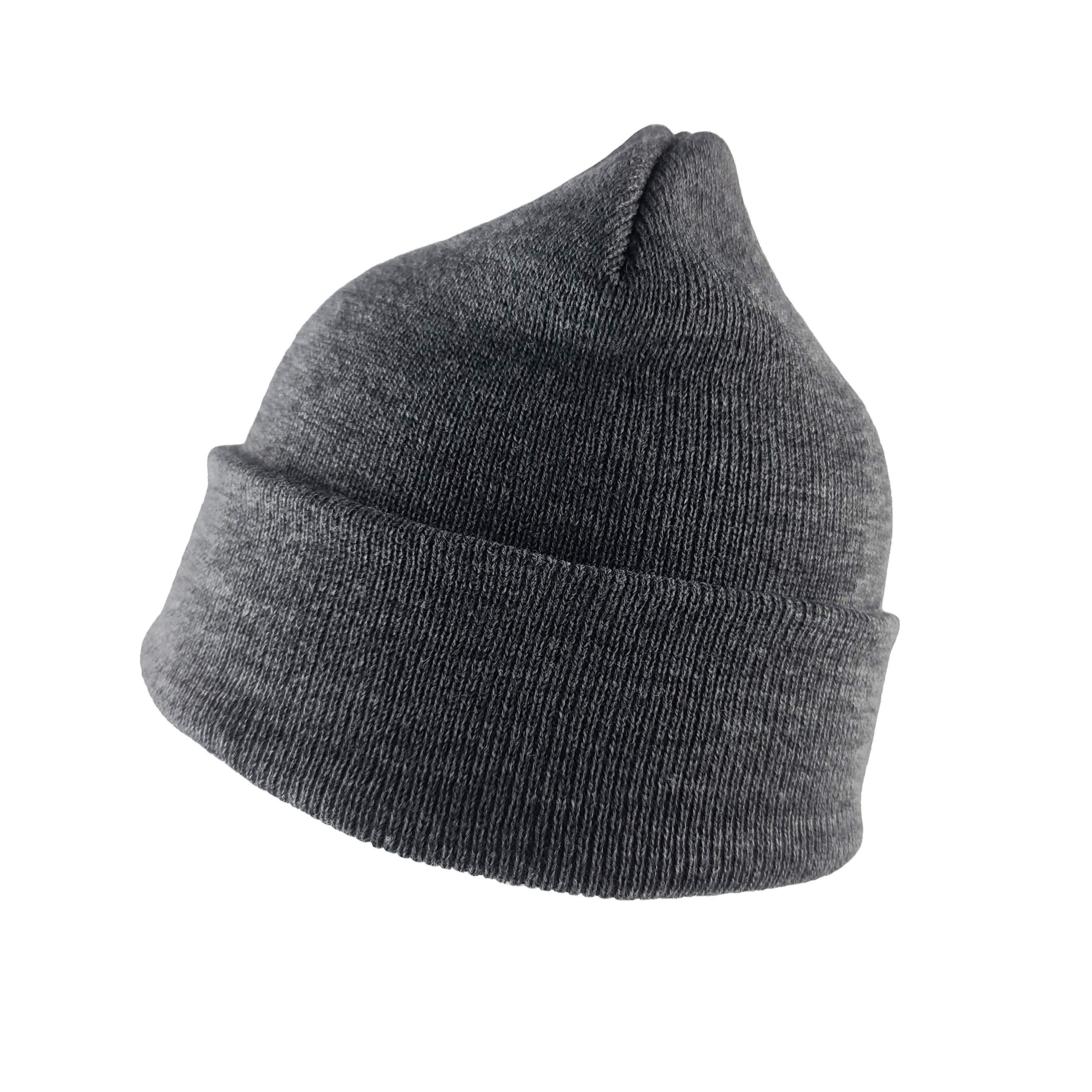 BRUCERIVER Classic Knit Elasticity Beanie Cap Hats for Men Women