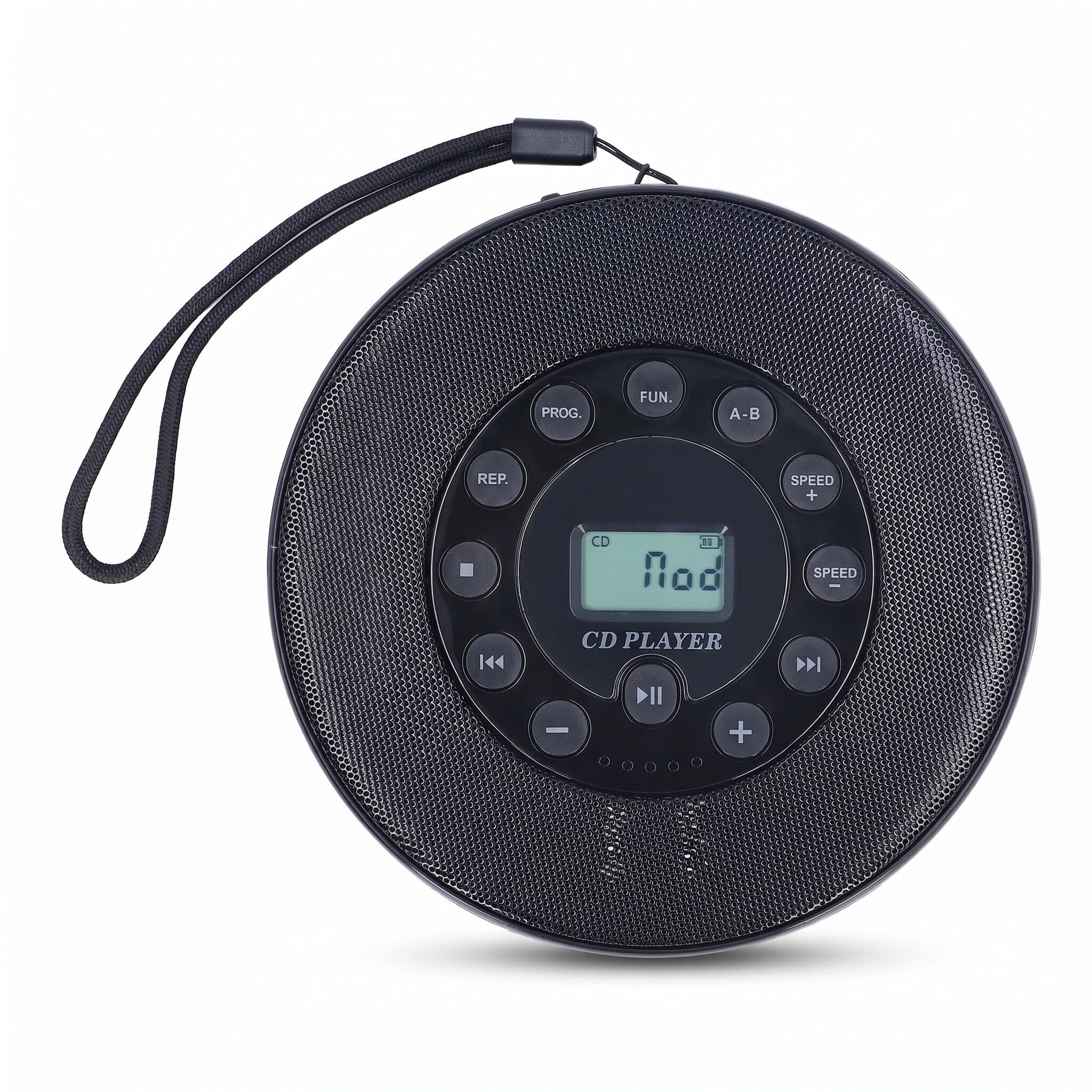 Lettore CD Portatile, Lettore CD Bluetooth Compatto con Altoparlante, Anti Skip, Microfono Integrato, Supporto Masterizza CD su USB, Registrazione su USB, per MP3 per Auto (BLACK)