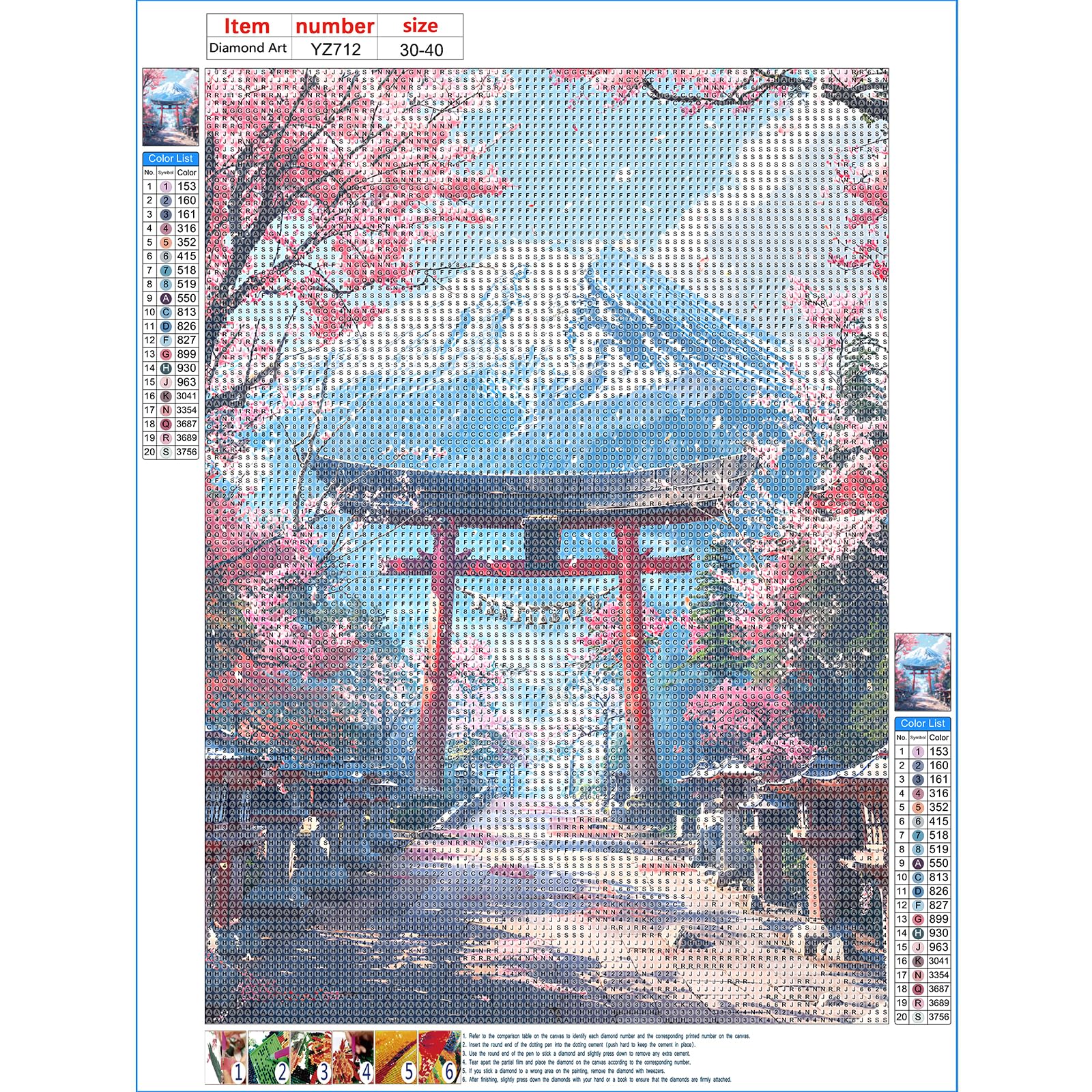 DPHERO 5D Chat Ignon Diaond Painting Kits, DIY Fleurs Art Du Diaant