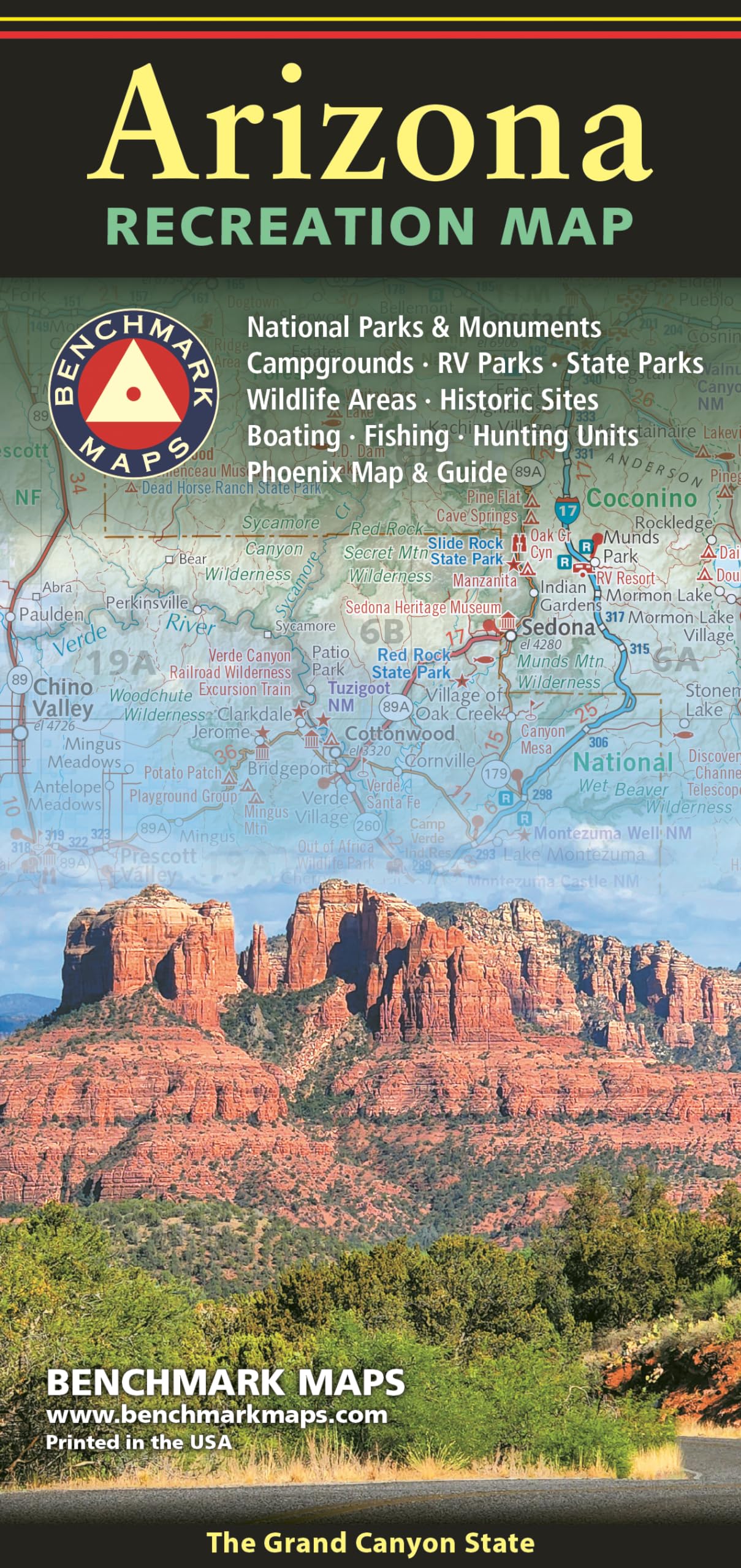 Arizona, The Grand Canyon State, Recreation Map, 2024 Edition