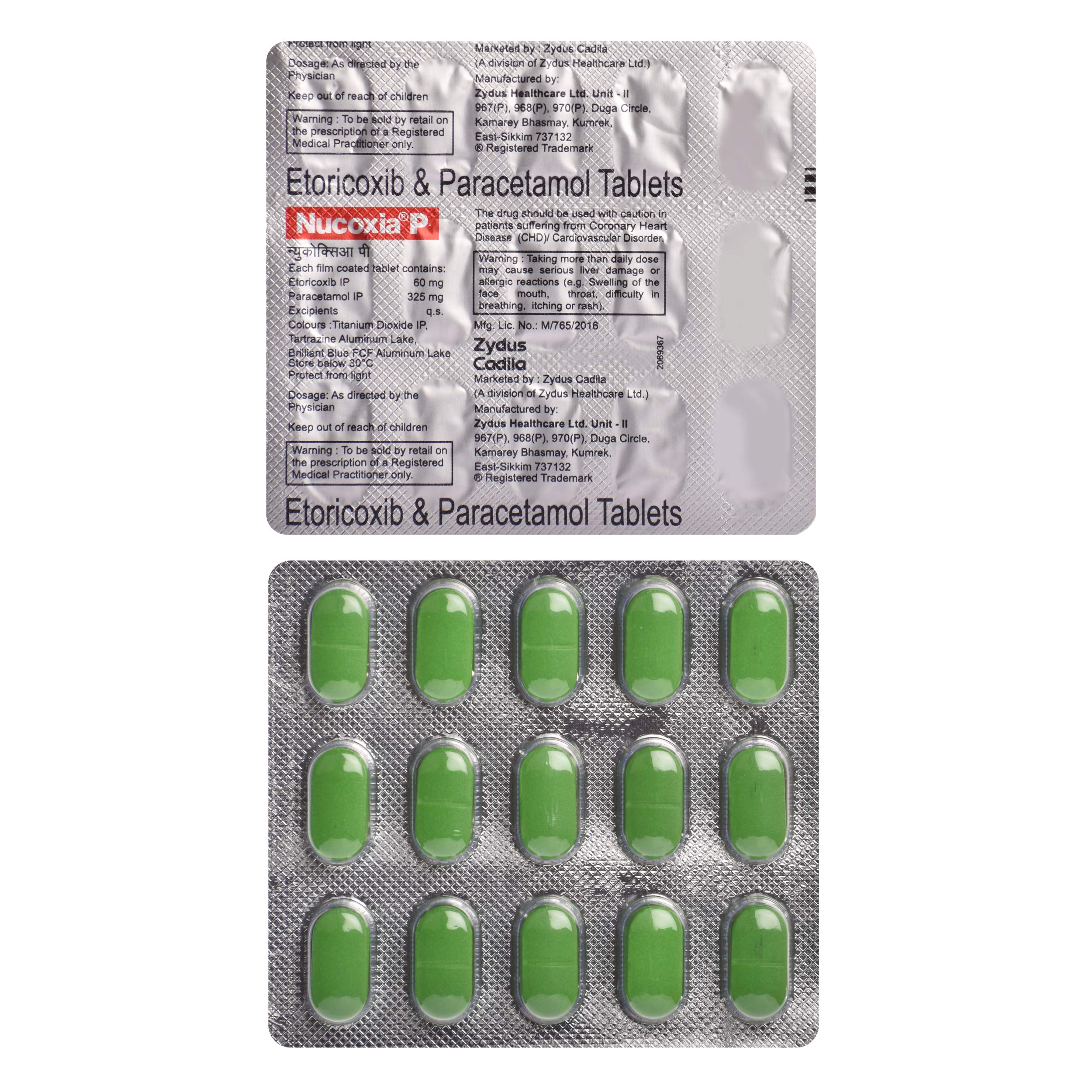 Nucoxia P - Strip of 15 Tablets