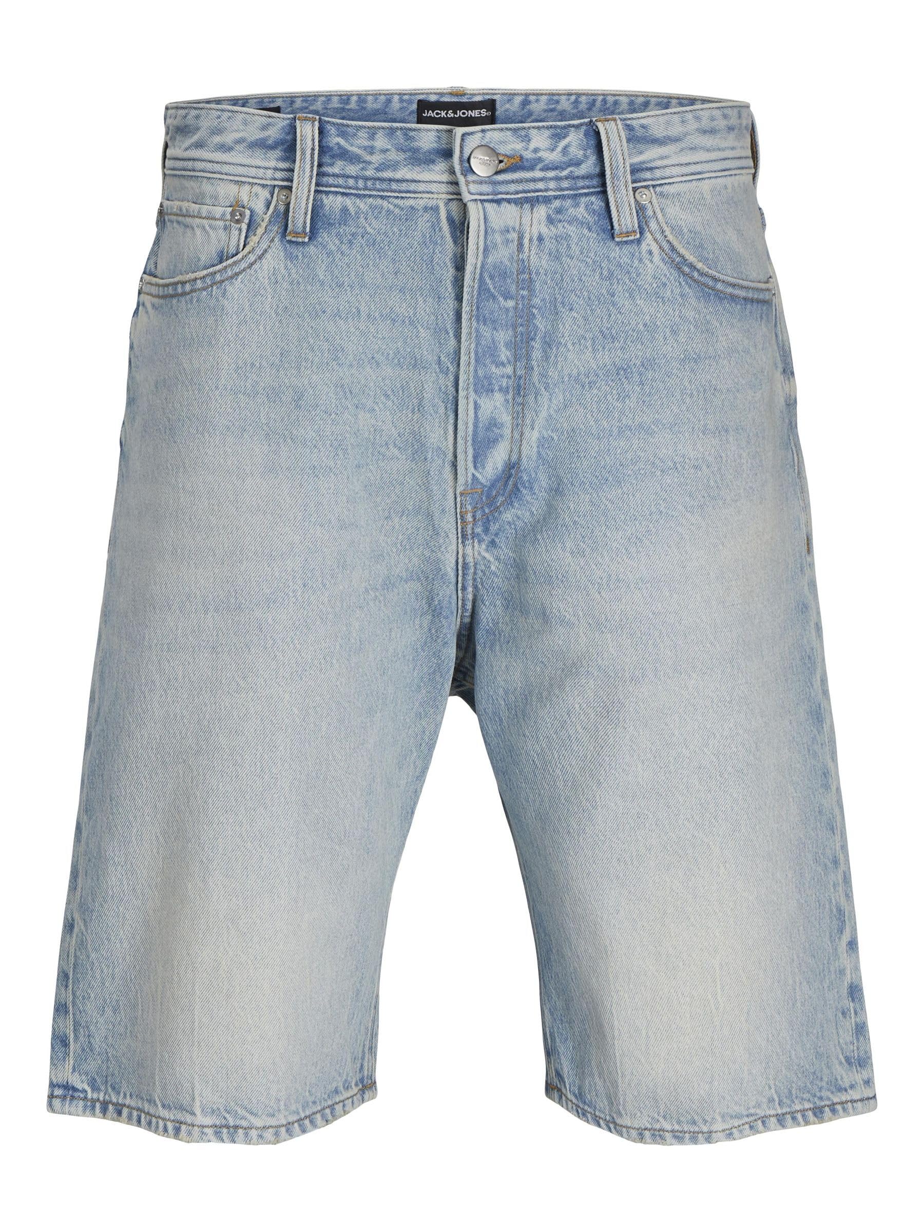 JACK & JONES Men's Jjiron Jjoriginal Shorts Sbd 228 Sn, Blue Denim, S