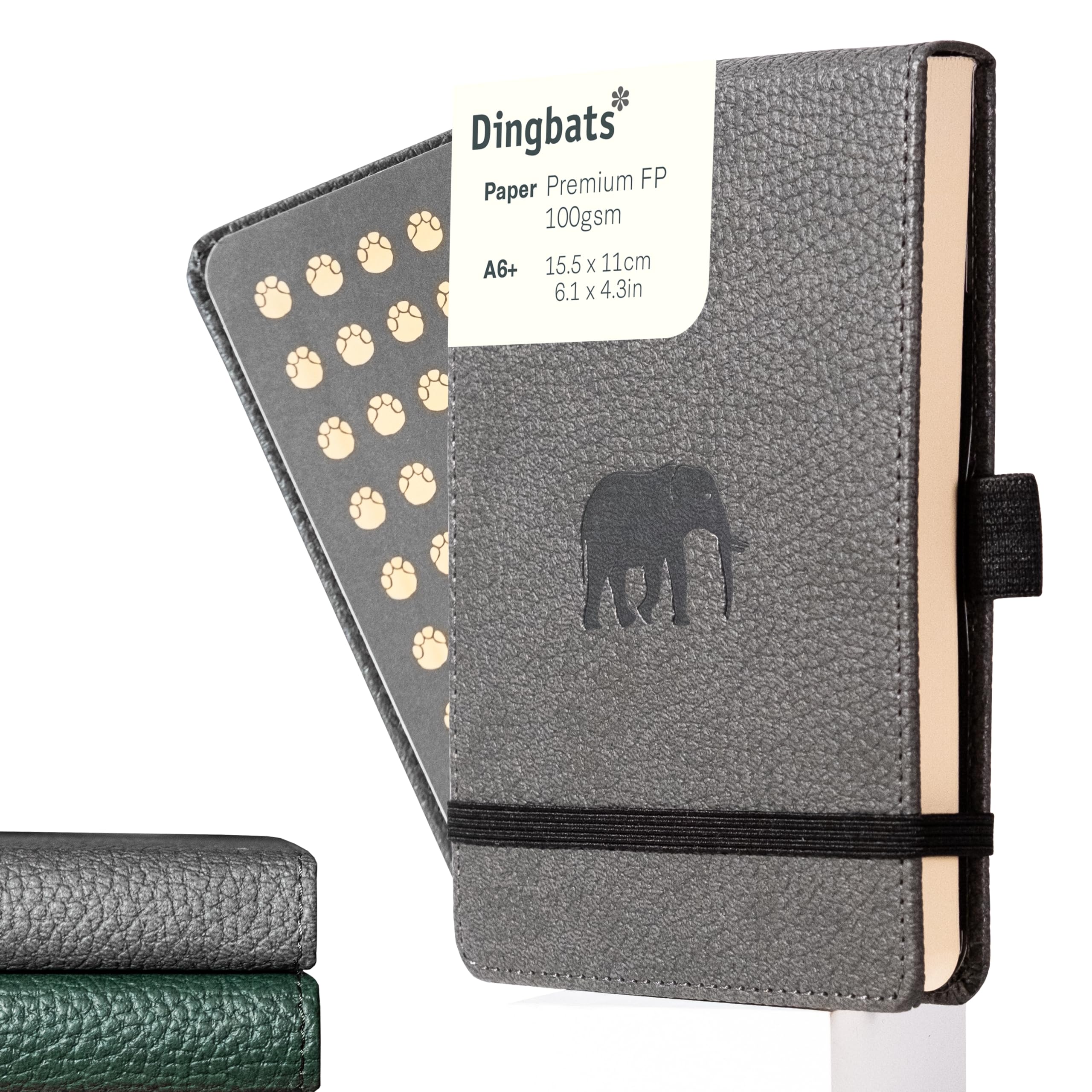 Dingbats Wildlife Reporter A6 Hardcover Notebook  PU Leather  PAPERBACK