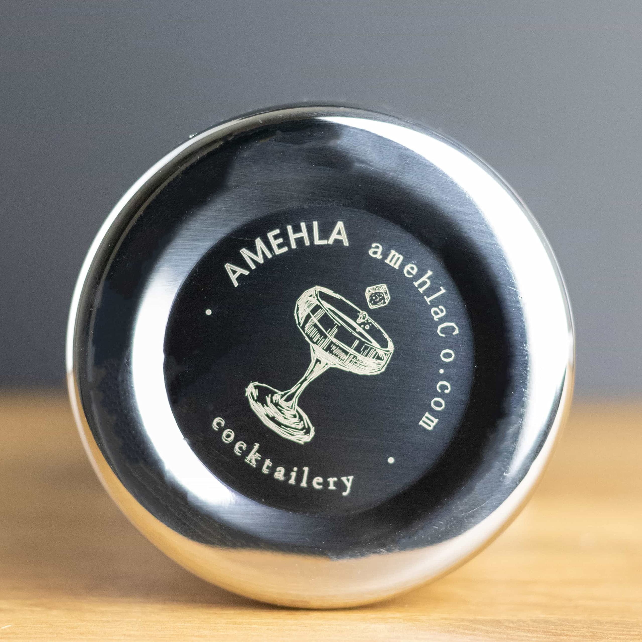 Amehla Metalowa szklanka do mieszania koktajli - stal nierdzewna podwójna ścianka izolowany metalowy dzbanek barmański do mieszania - 510 ml