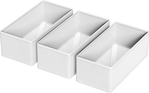 Miniatura 6 de Paquete de 3 Organizadores de Cajones para Ropa, Separador de Cajones, Almacenamiento de Cajones de Cómoda para Calcetines, Ropa Interior, Sostén,