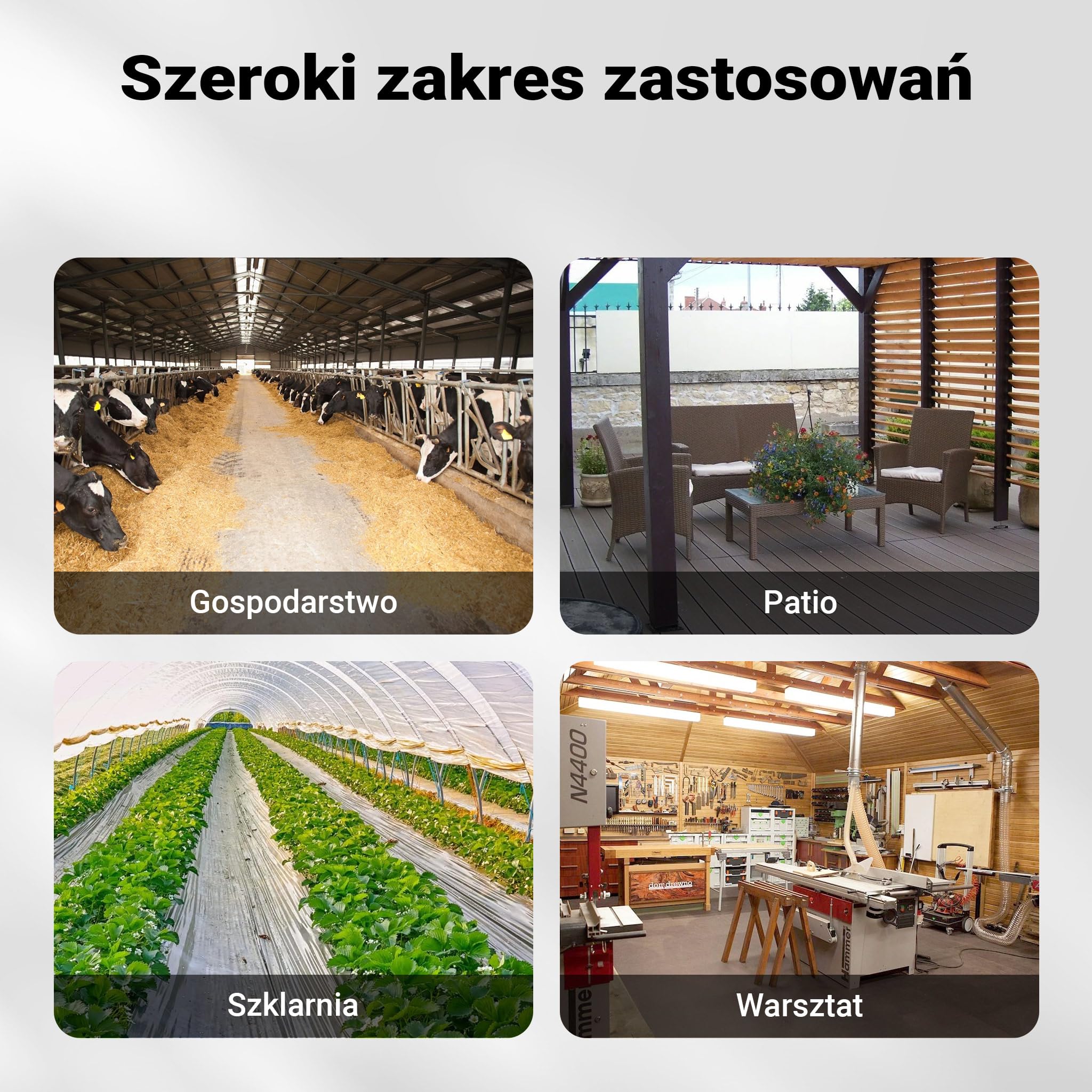 Wiltec Nagrzewnica gazowa 15 kW, przemysłowa dmuchawa do dużych powierzchni, ogrzewacz gazowy z piezoelektrycznym zapłonem, nagrzewnica budowlana
