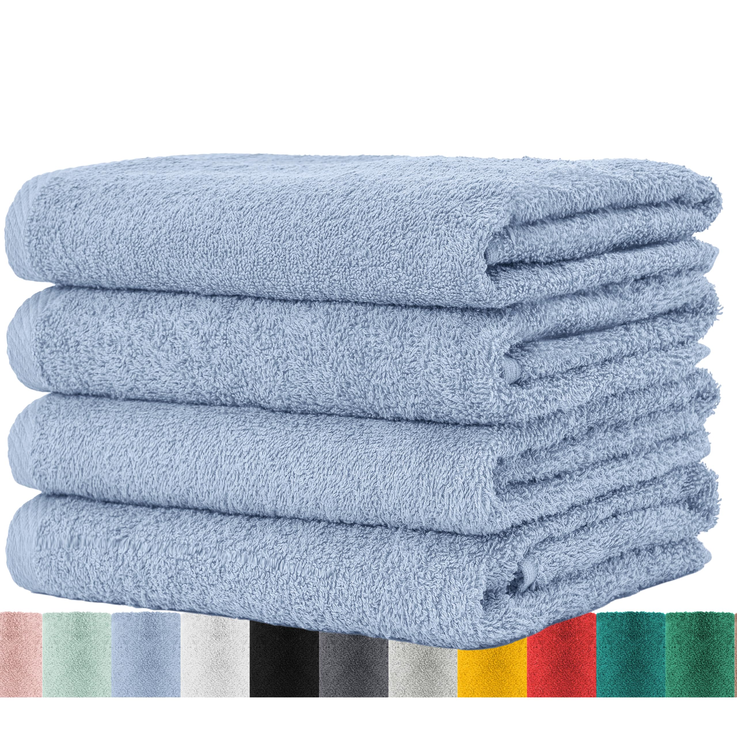 BaSaTex - Lot De 6 Serviettes Pour Invités - Serviettes Avec Boucle De