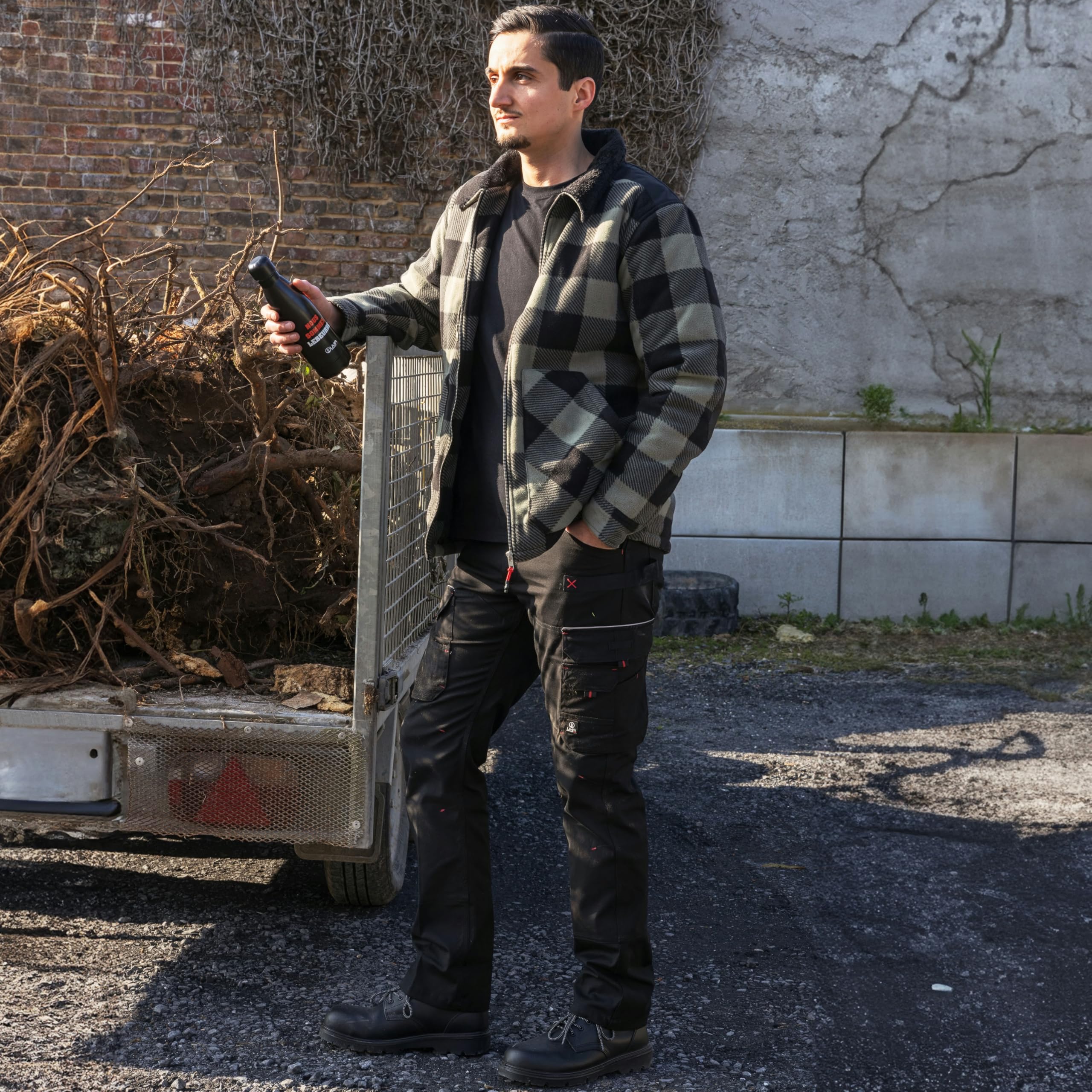 LMA WORKWEAR 1880 - Pantalon de Travail Stretch - 1425 Basalte - Multipoches, Extensible - Idéal BTP, Artisanat - Entrejambe 83