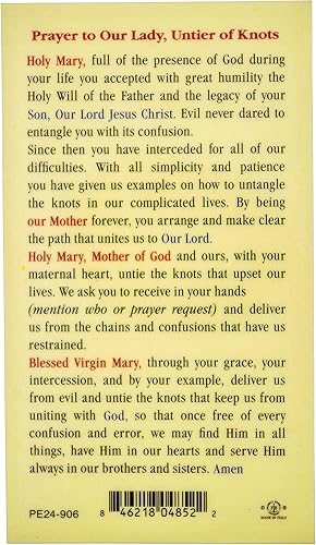 Miniatura 2 de William J. Hirten Tarjetas sagradas tradicionales con arte católico y oraciones (Nuestra Señora Deshacedora de los nudos)