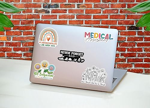 Miniatura 3 de Never Forget - Calcomanía de tendencia divertida para silla plegable blanca Fightin, calcomanía impermeable, calcomanía para accesorios de