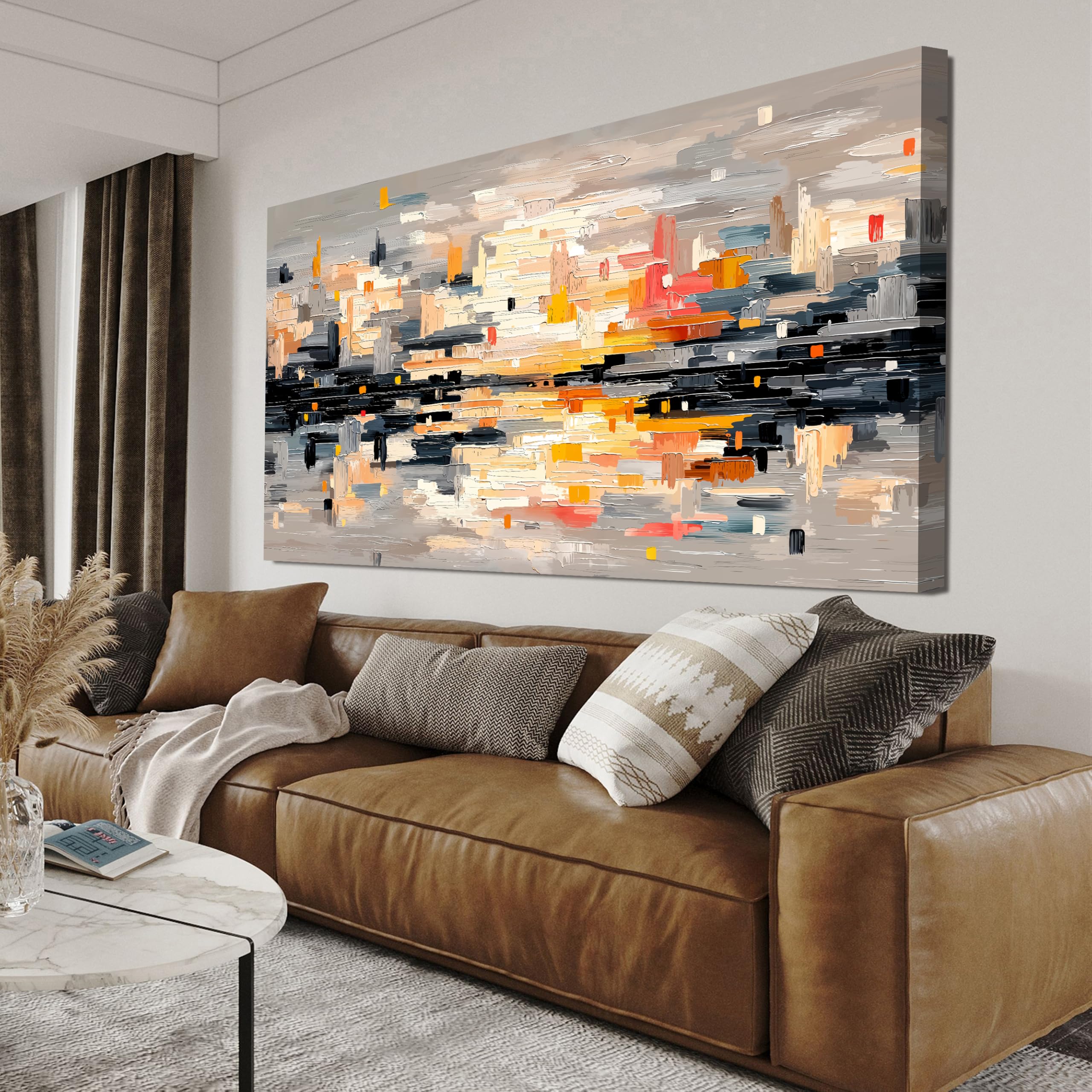 Canvas Wall Art Decor Abstract Wall Art for Living Room Abstract Canvas Art Wall Decor Modern Colorful Wall Art Prints Wall Art Pictures Artwork for Walls Bedroom Office Home Decor Aesthetic 20"X40"