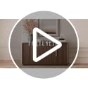FORTUNETEC 67" Sideboard Buffet Cabinet with Storage, Arched Doors, Walnut image 7