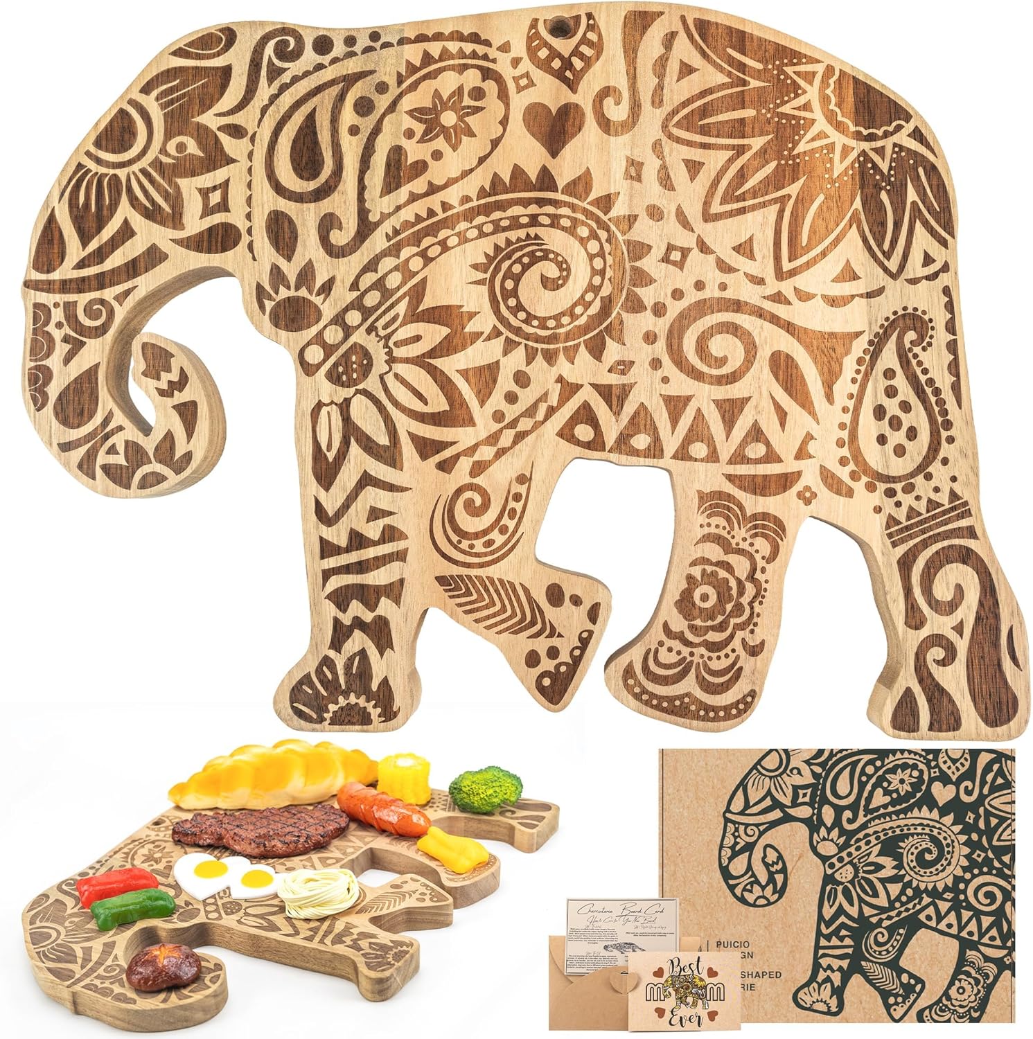 Sea Turtle Shaped Charcuterie Board Acacia Wood Cutting Board, Kitchen Gifts for Mom, Grandmas, Sea Turtle Lovers,Turtle Cheese Bread Board for Housewarming Party