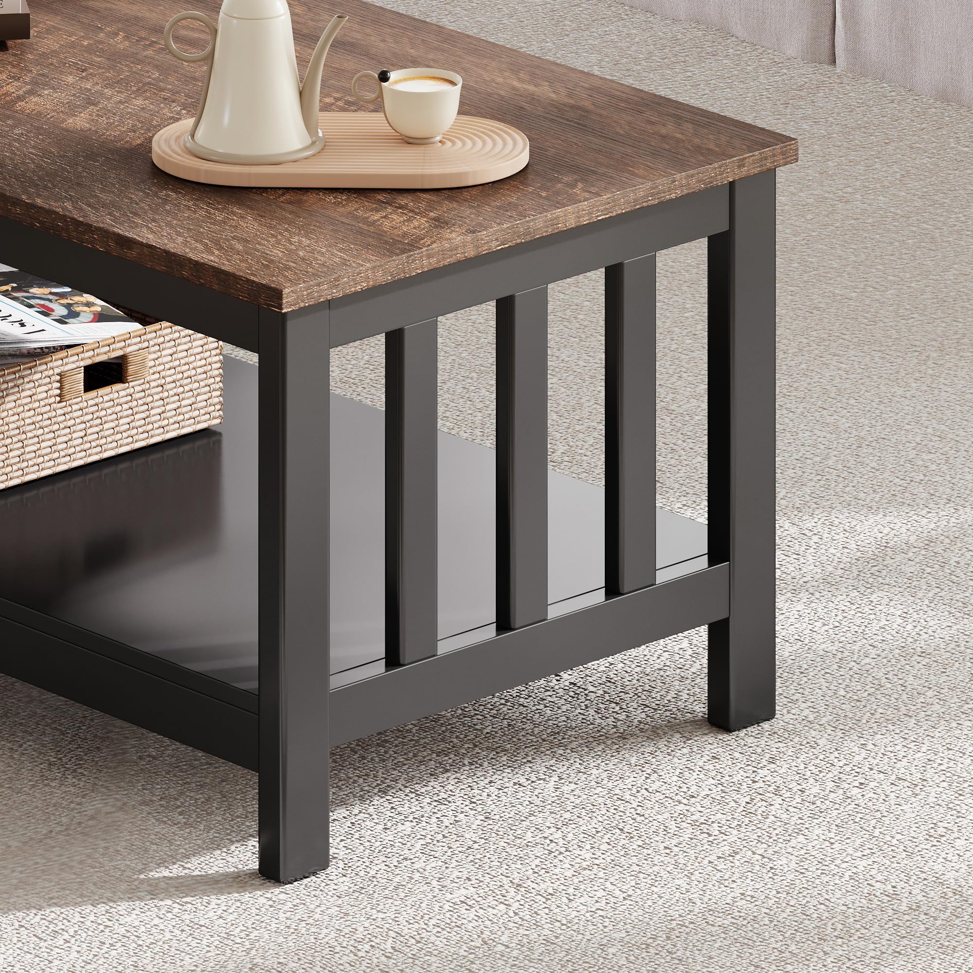Amazon.com: ChooChoo Mission Coffee Table, Wood Living Room Table