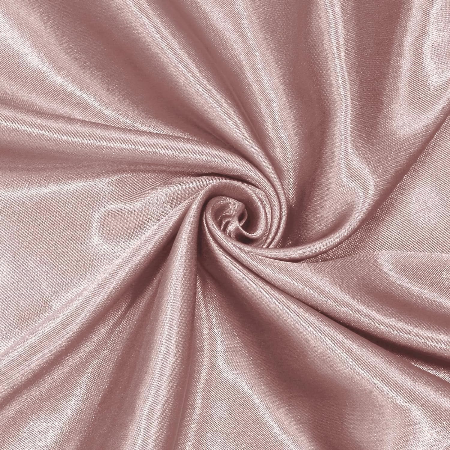 Filloxy Plain Silky Shine Satin Fabric Material for Fashion Design Stitching Multiple Use Includes Dress, Pillow Cover, Designer Cloths, Home Decor Material - 44" Hight (Dust Rose, 2 Meter)