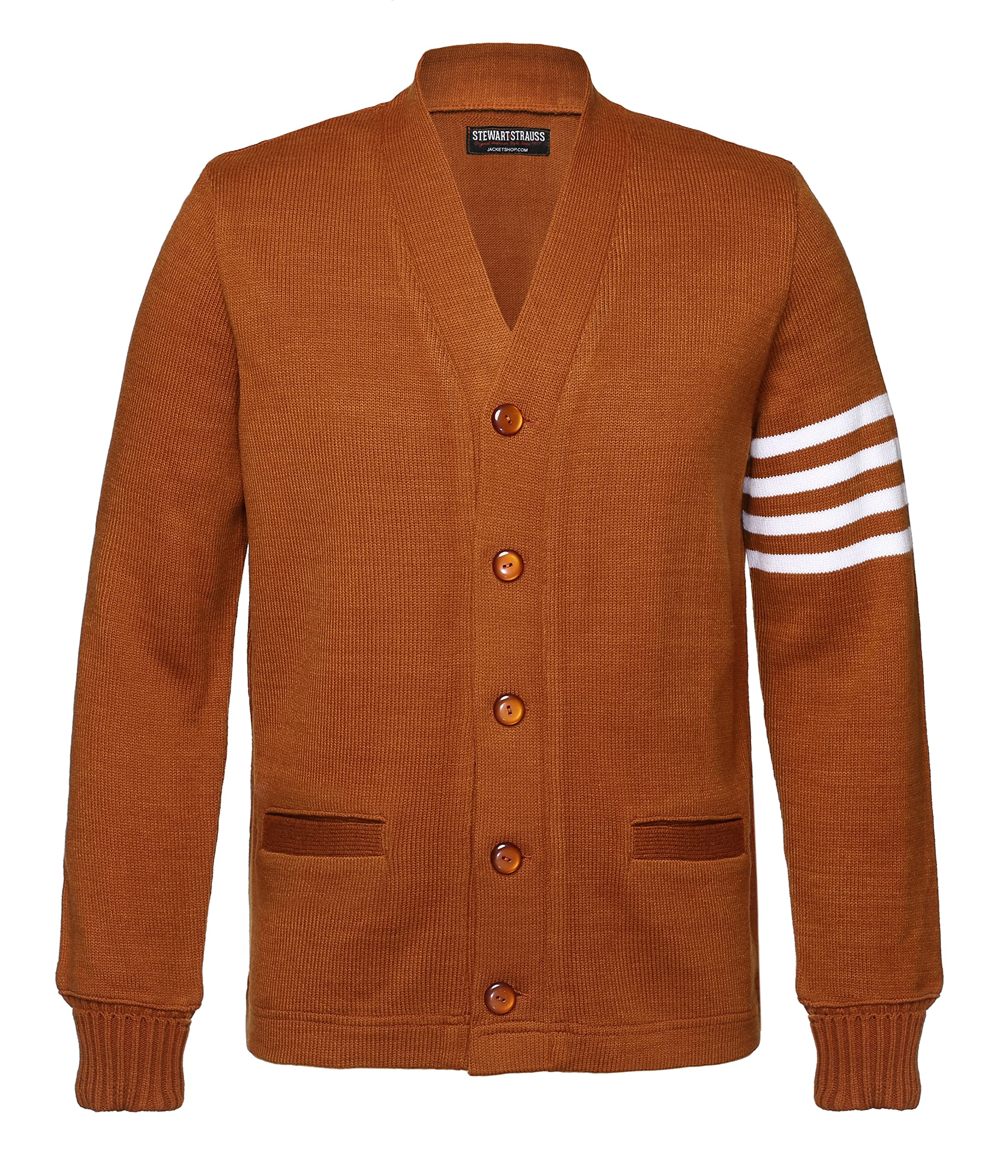 Stewart &amp; Strauss Cardigan Varsity Letter Sweater