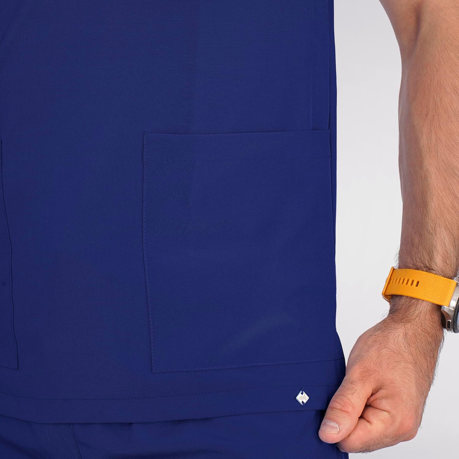 sea brazil Men's Medical Uniforms | Scrub Set with Classic V-Neck Top and Drawstring Adjustable Pants.