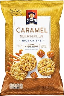 Quaker Rice Cake Caramel Corn, 3.52 oz Bag