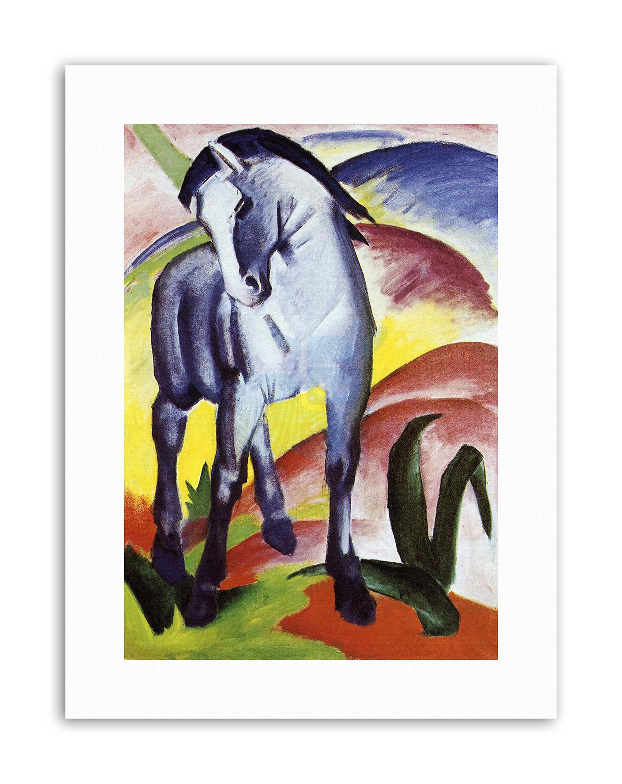 Wee Blue Coo Franz Marc Blue Horse I 1911 Poster Painting Old Master Canvas Art Print