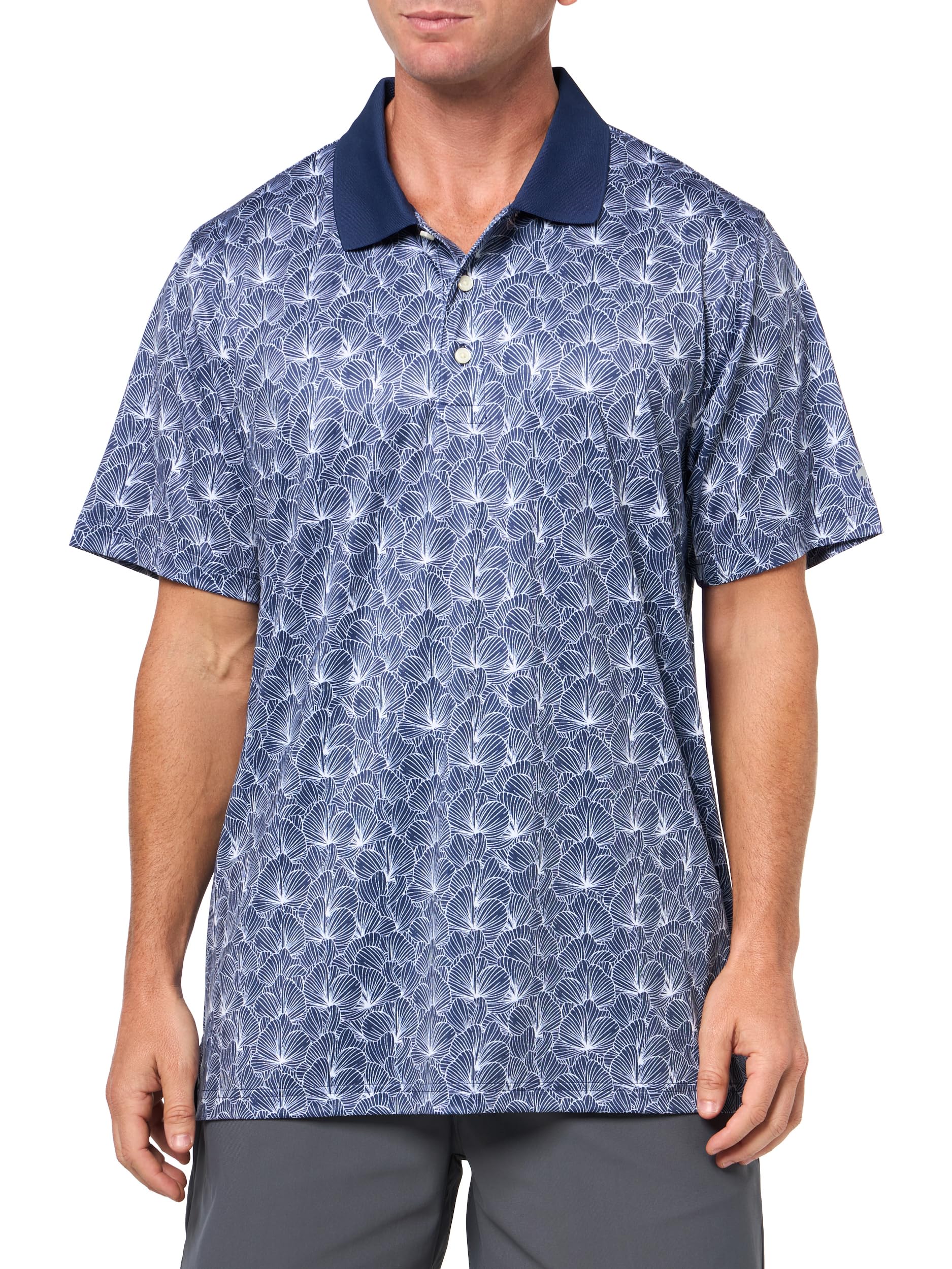 Brooks Brothers Men's KNT Perf Leaf Print Polo