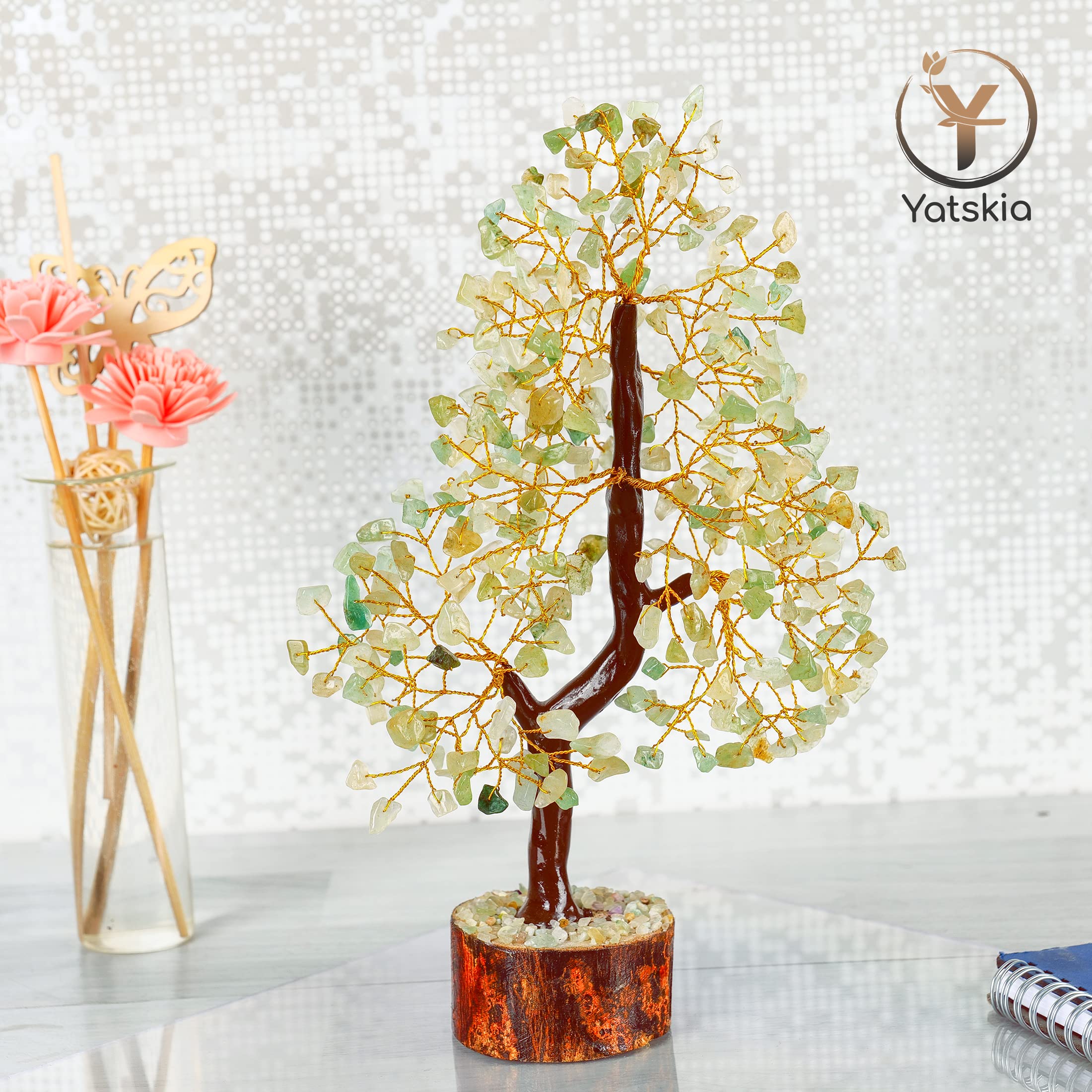 Green Jade Stone, Tree of Life, Bonsai Jade Tree, Crystal Tree, Bonsai Tree, Artificial Trees, Green Jade Healing Money Tree - Image 4