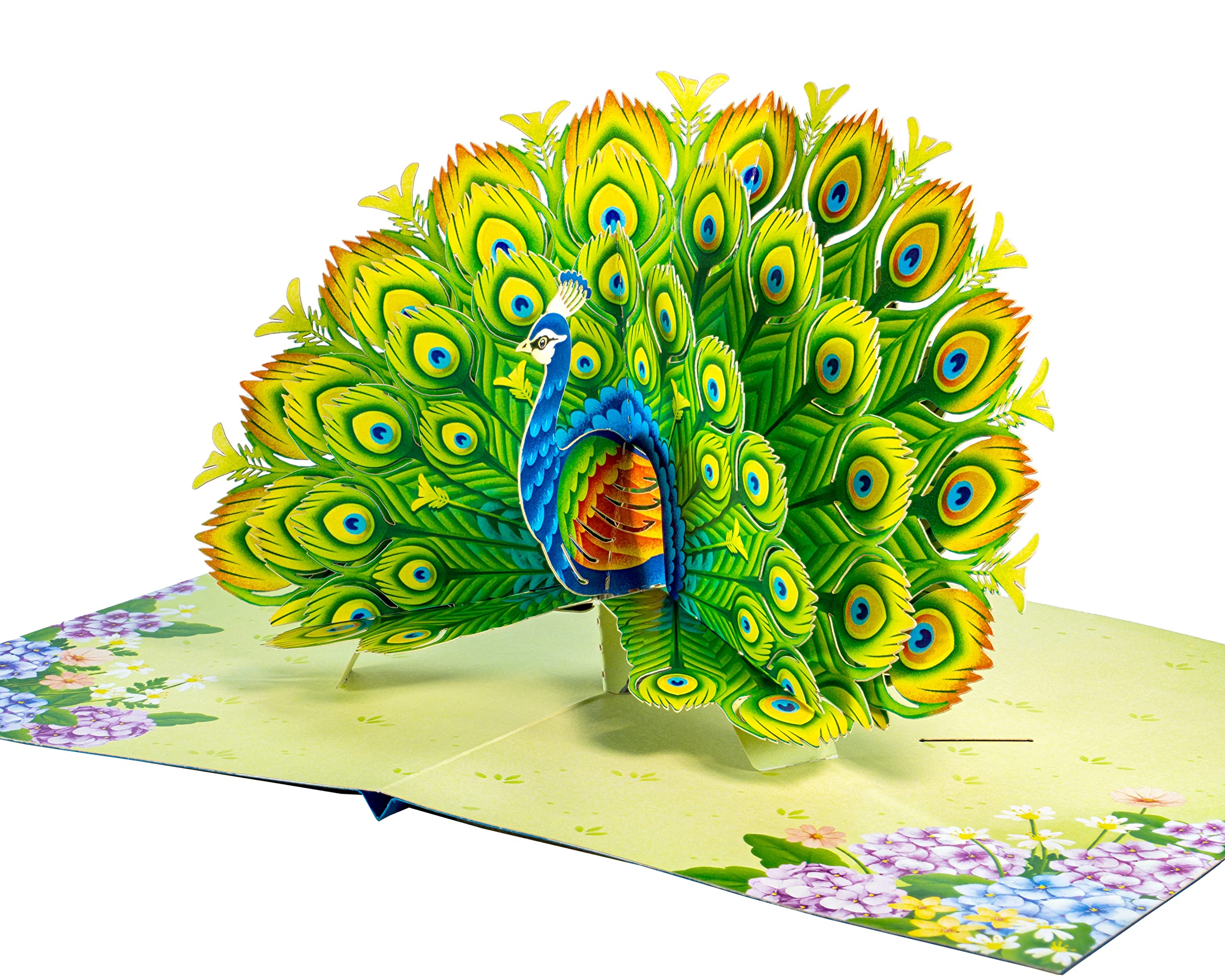 WOWPAPERART Tarjeta de felicitación desplegable 3D para todas las ocasiones, amor, cumpleaños, Navidad, mensaje personalizado, sobre grueso, 5 x 7 pulgadas