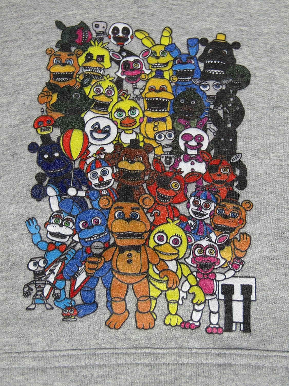 Five Nights at Freddy's Animatronic Characters Boy's Heather Grey Sweatshirt