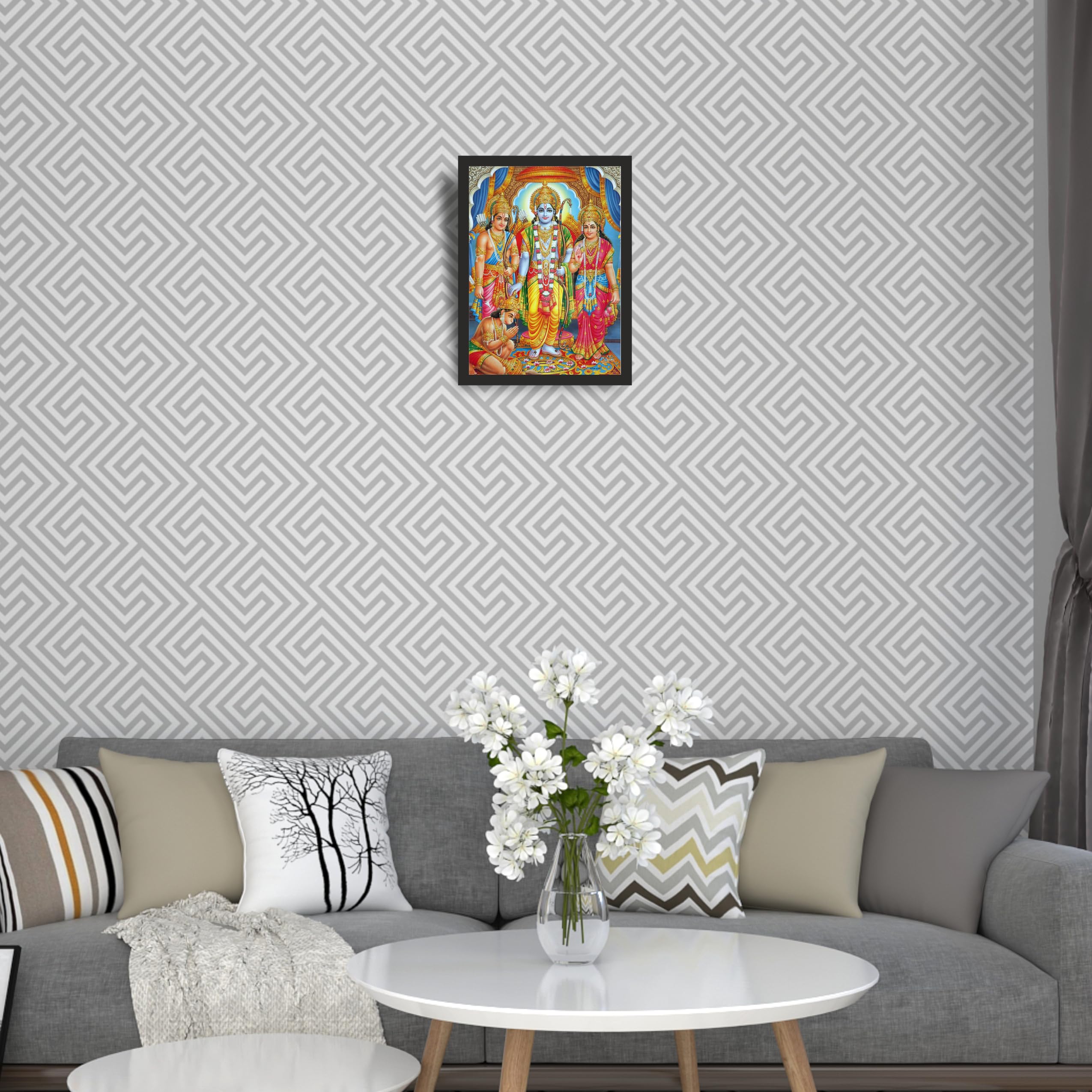 Radiant Lord Ram Framed Art, 9x12 Inches – view 2
