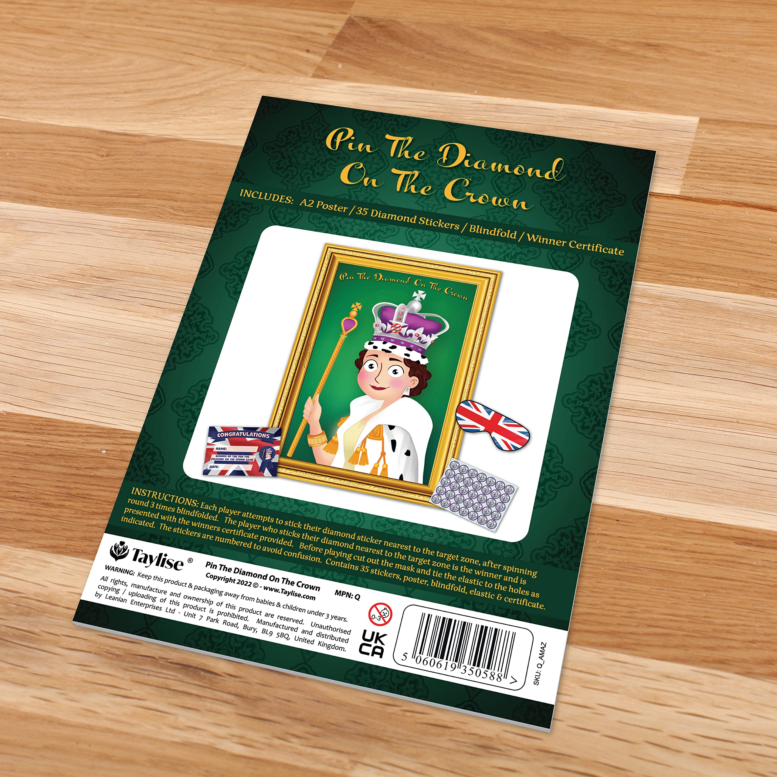 Buy Queens Jubilee Party Game Pin The Diamond On The Crown 35
