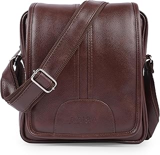 adisa Faux Leather Unisex Cross Body Travel Office Messenger Sling Bag (MS9015)-picture-15