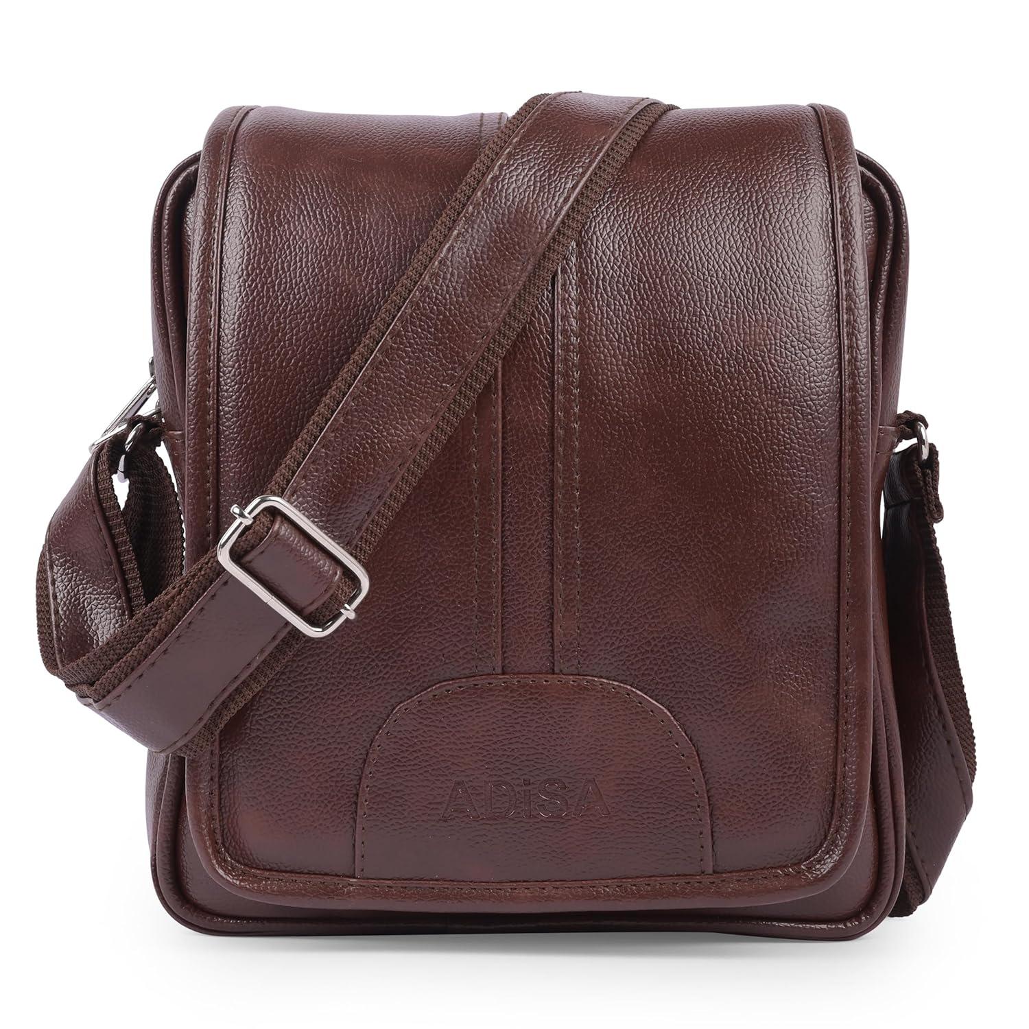 ADISA Faux Leather Unisex Cross Body Travel Office Messenger Sling Bag (MS9015) ADISA Faux Leather Unisex Cross Body Travel Office Messenger Sling Bag (MS9015)