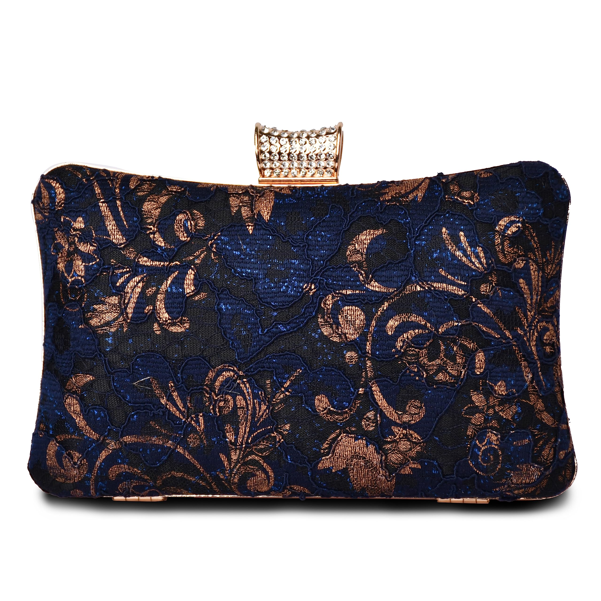 For The Beautiful You blue cream Womens Clutch (B0CC2VMRKS) Amazon Price History, Amazon Price Tracker