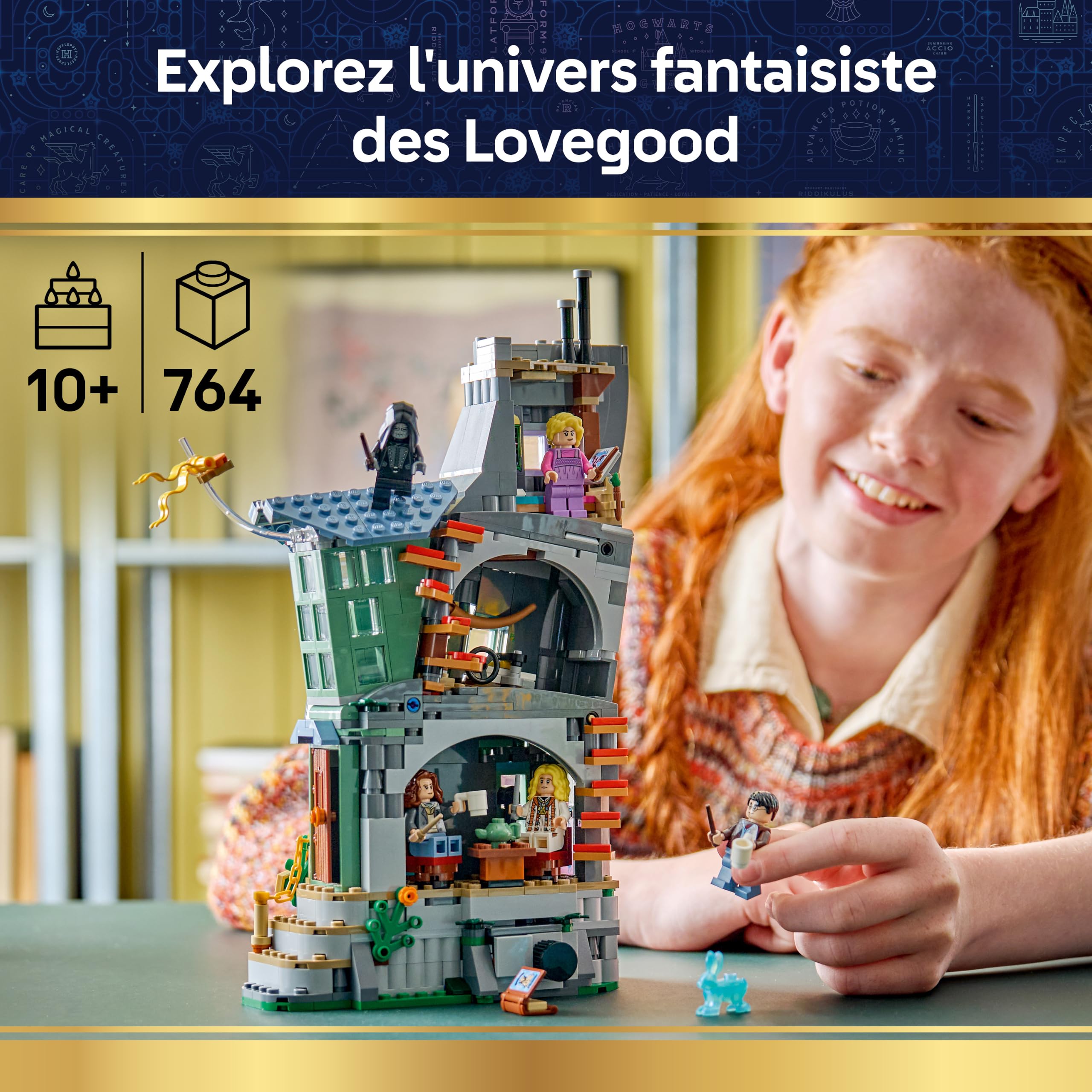 LEGO Harry Potter La Maison de Luna Lovegood - Jouet - Maquette Miniature DIY - Brique Lumineuse & 5 Minifigurines - Idée de Décoration pour Chambre - Cadeau pour Fille, Garçon & Fans dès 10 ans 76467