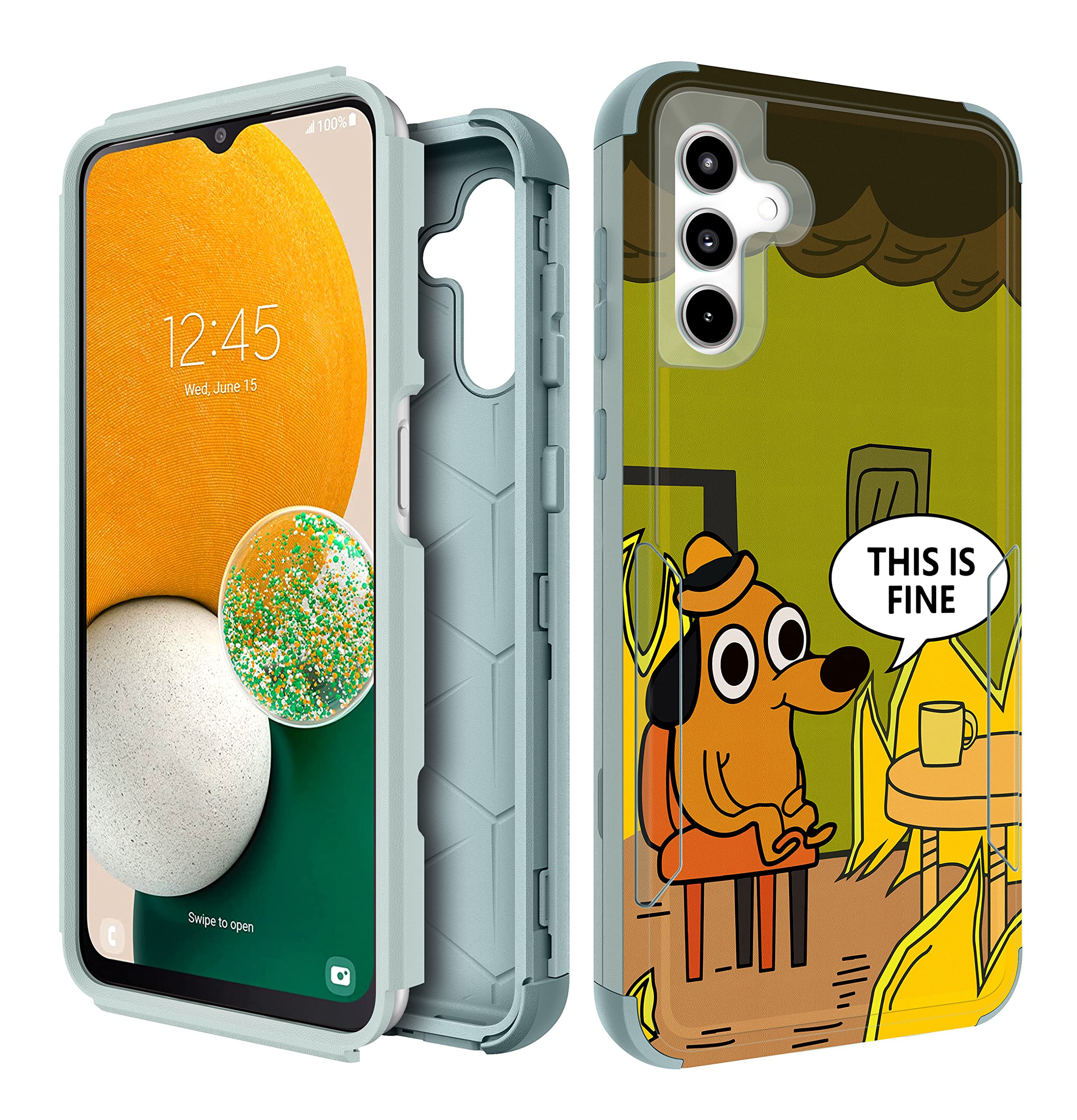 Galaxy A54 5g Phone Case Heavy Duty Protective Fine Dog Designer Drop Tested Cute Cases for Men Women Girls Boys Teens Kids Shockproof Protection Rugged Bumper Cover for Samsung A54 6.4"