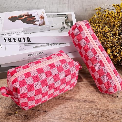 Miniatura 4 de Pequeña bolsa de maquillaje para bolso bolsa de maquillaje mullida bonita bolsa de cosméticos estuche estético para lápices de viaje bolsa de