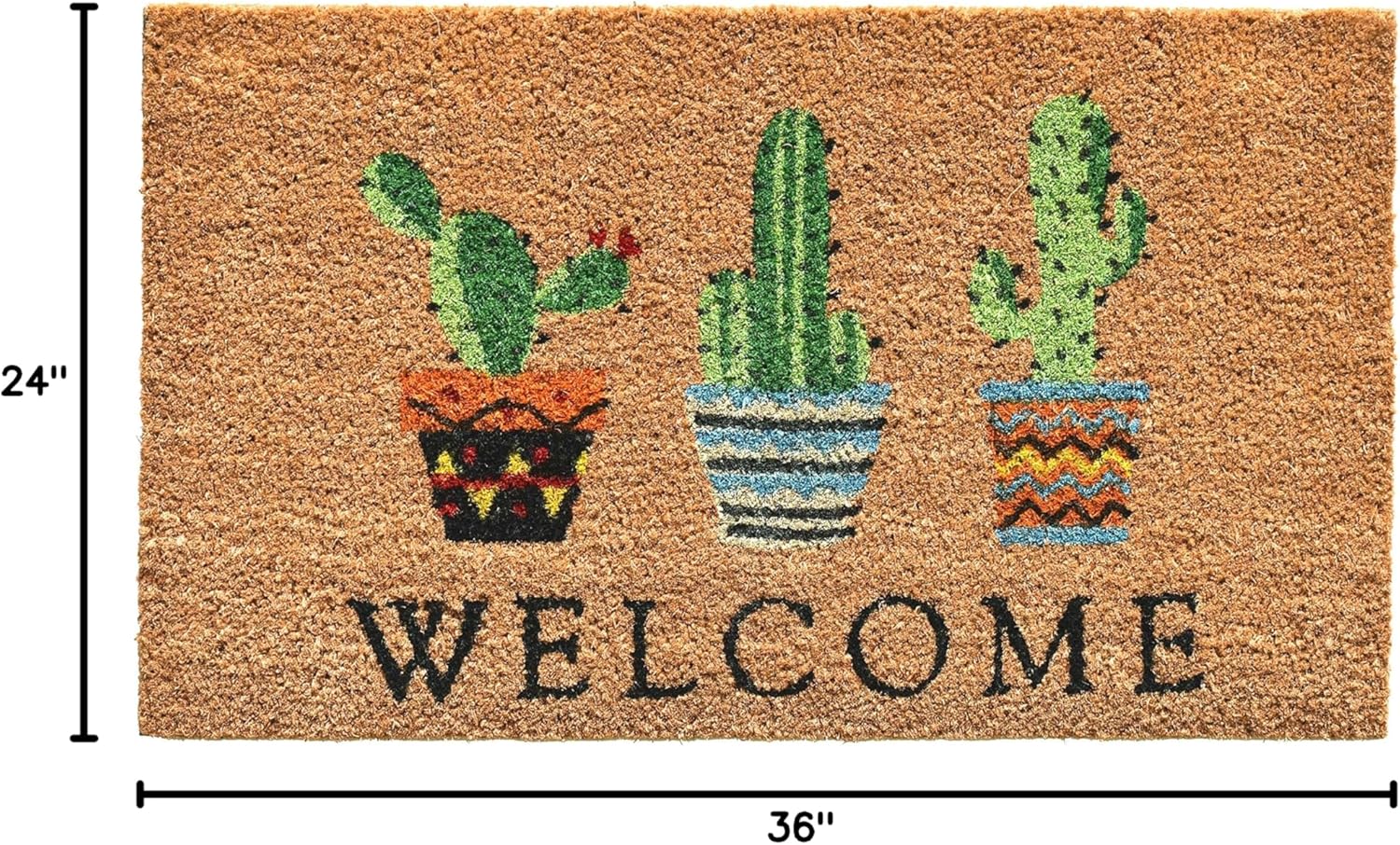 Calloway Mills AZ104052436 Cactus Welcome Doormat