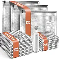Vacuum Storage Bags for Travel with Rechargeable Cordless Pump, 15 Pack Compression Packing Bags for Luggage and Suitcase, Space Saver Seal Bag for Clothes and Clothing