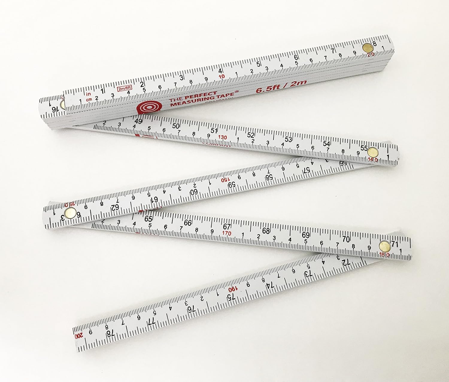 PERFECT MEASURING TAPE Co. FR-72 Carpenter's Folding Rule Lightweight Composite Construction Ruler with Easy-Read Inch Fractions - 6.5ft / 2m : Tools & Home Improvement